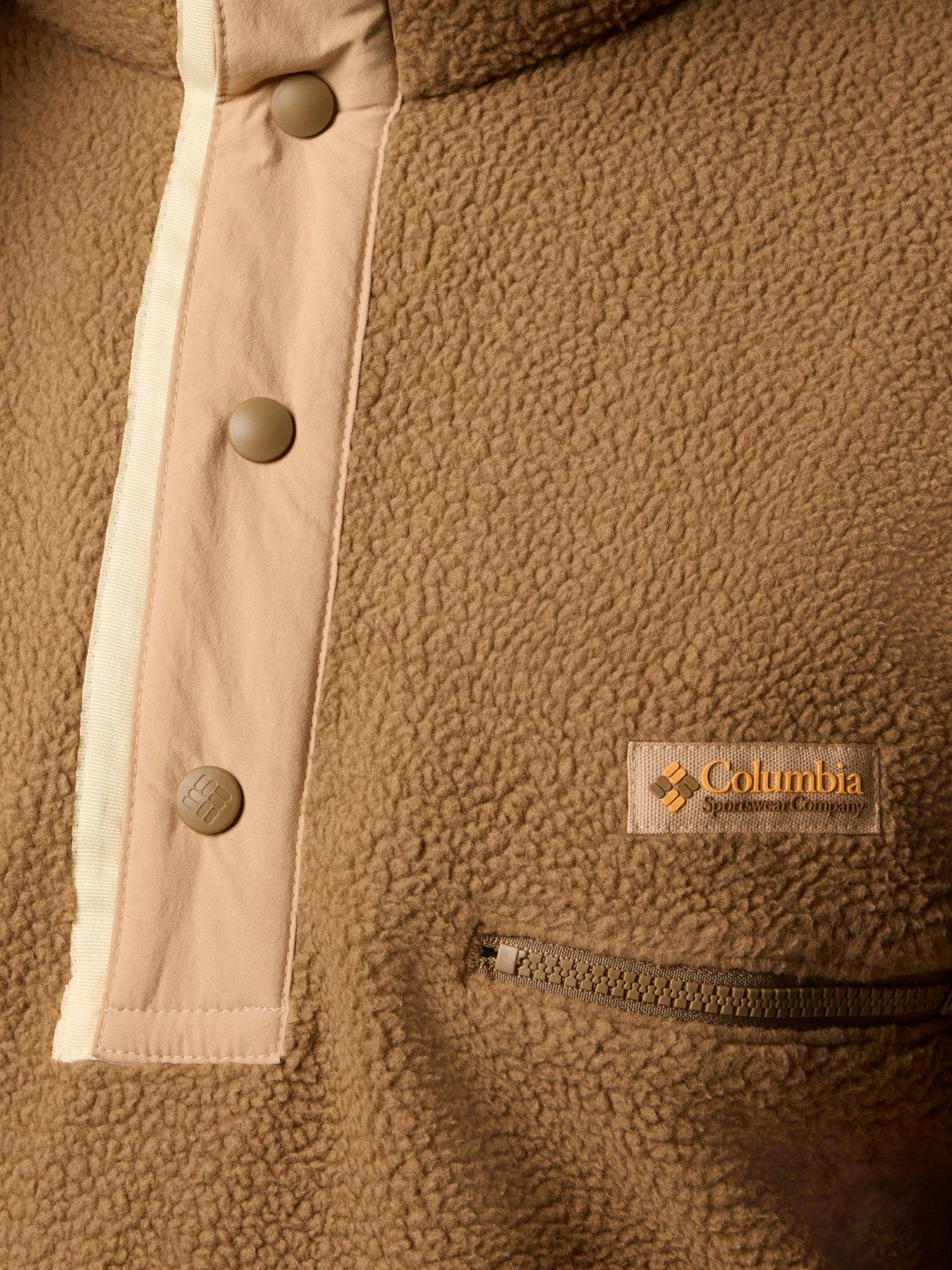  image of columbia-mens-helvetia-2-half-snap-fleece-brown