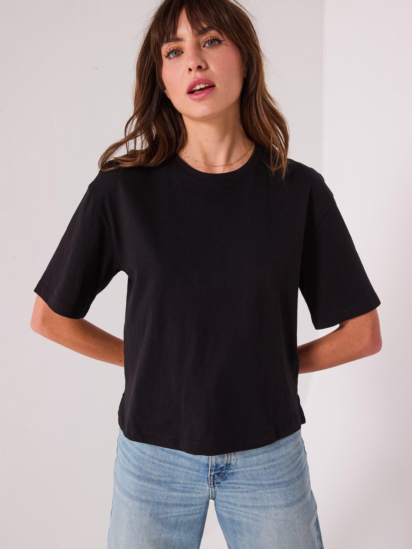 undefined Relaxed Fit Tee - Black