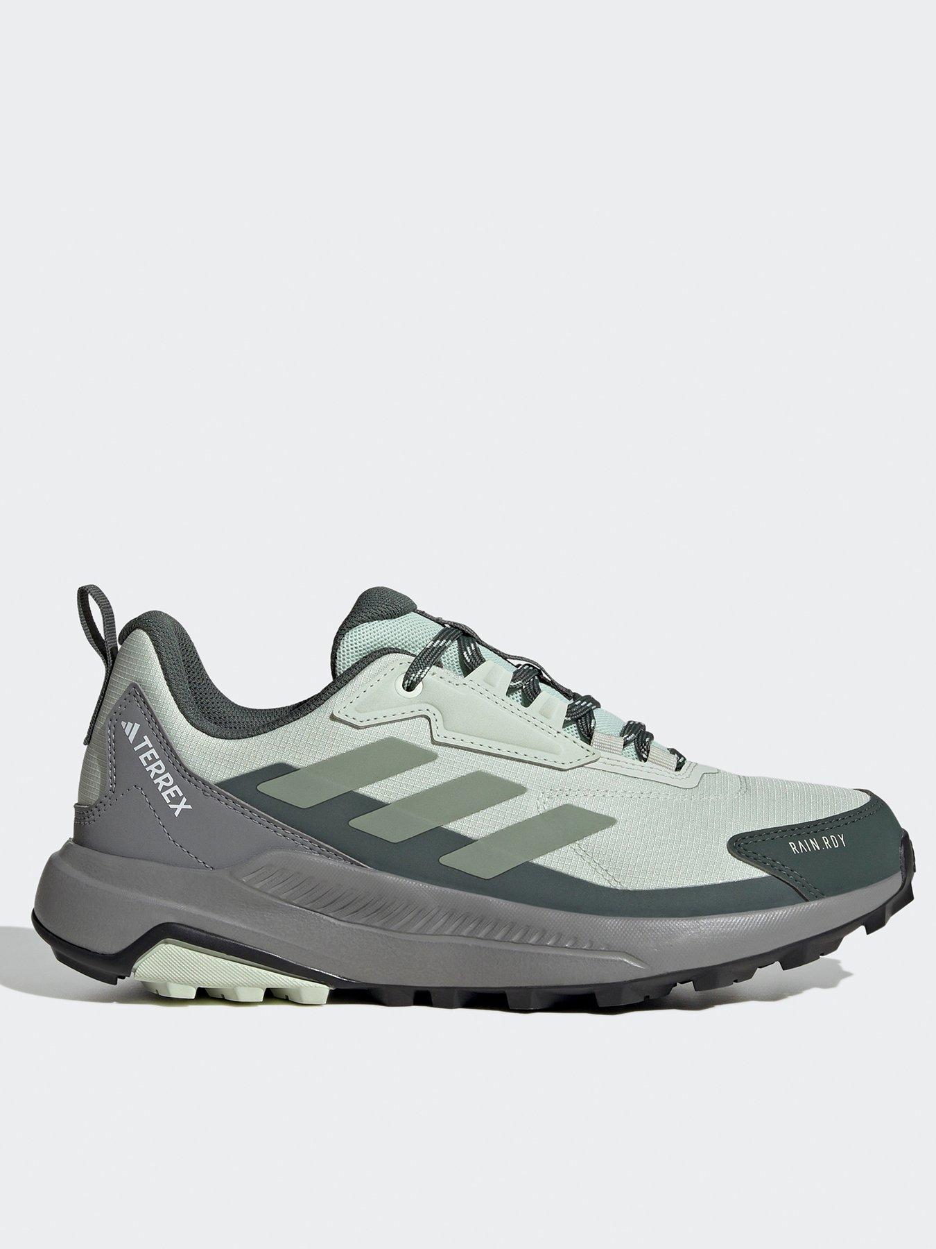  image of adidas-terrex-womens-anylander-rain-ready-waterproof-hiking-shoes-greenivy