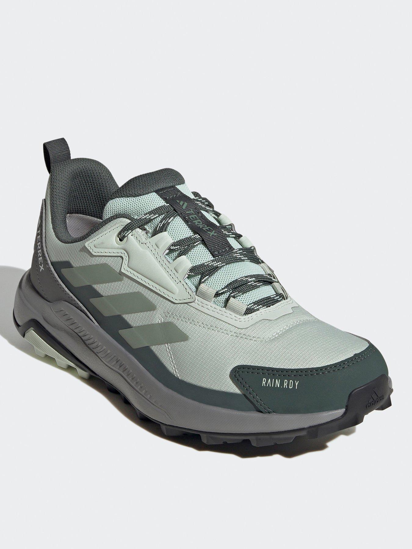  image of adidas-terrex-womens-anylander-rain-ready-waterproof-hiking-shoes-greenivy