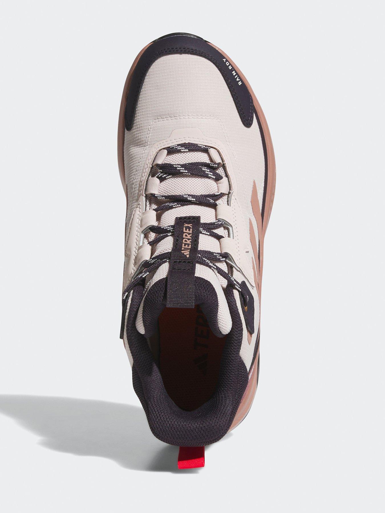  image of adidas-terrex-womens-anylander-midi-rain-ready-waterproof-hiking-shoes-mauveclayruby