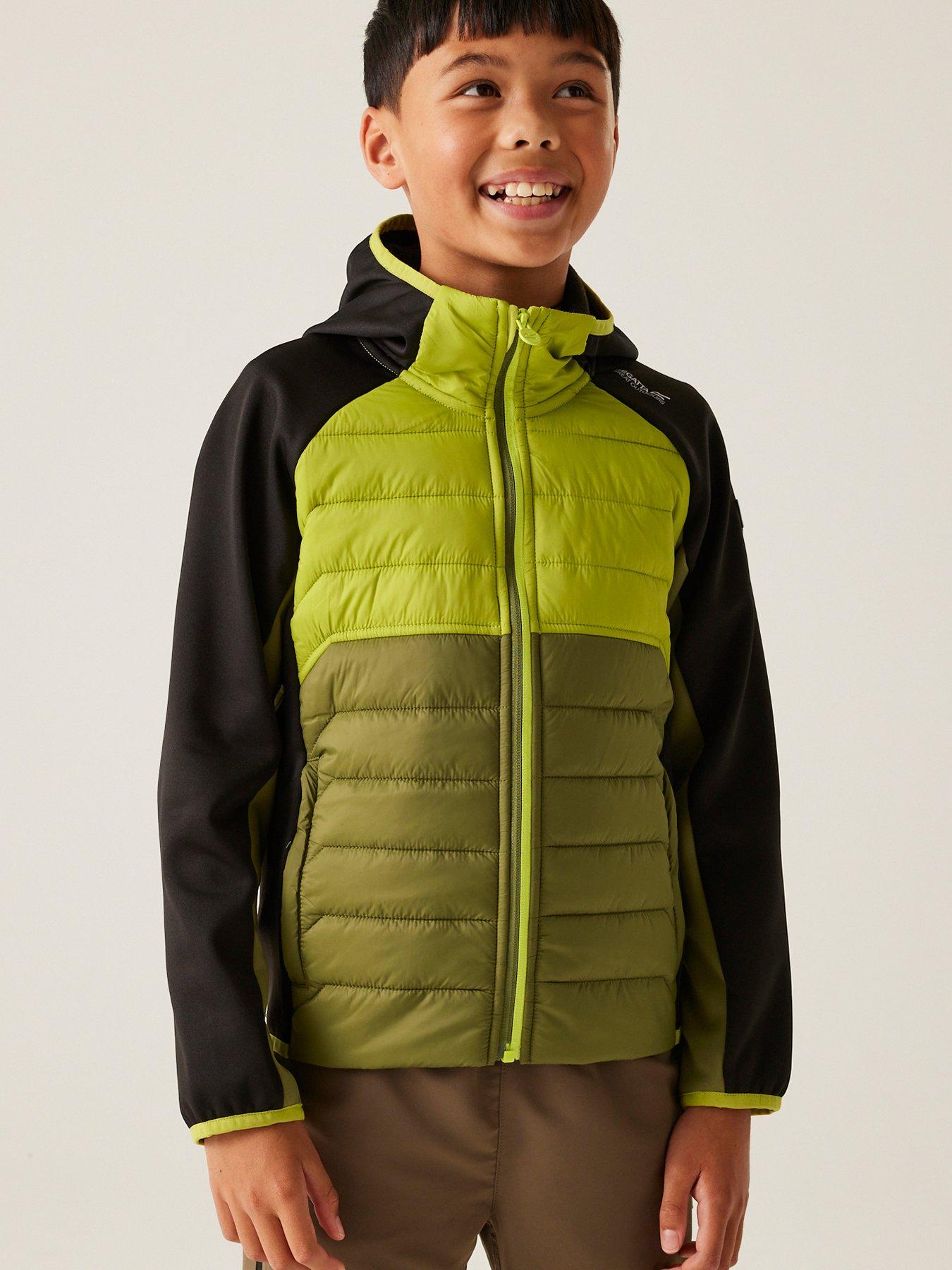 regatta-kielder-hybrid-ix-kids-baffle-jacket--green