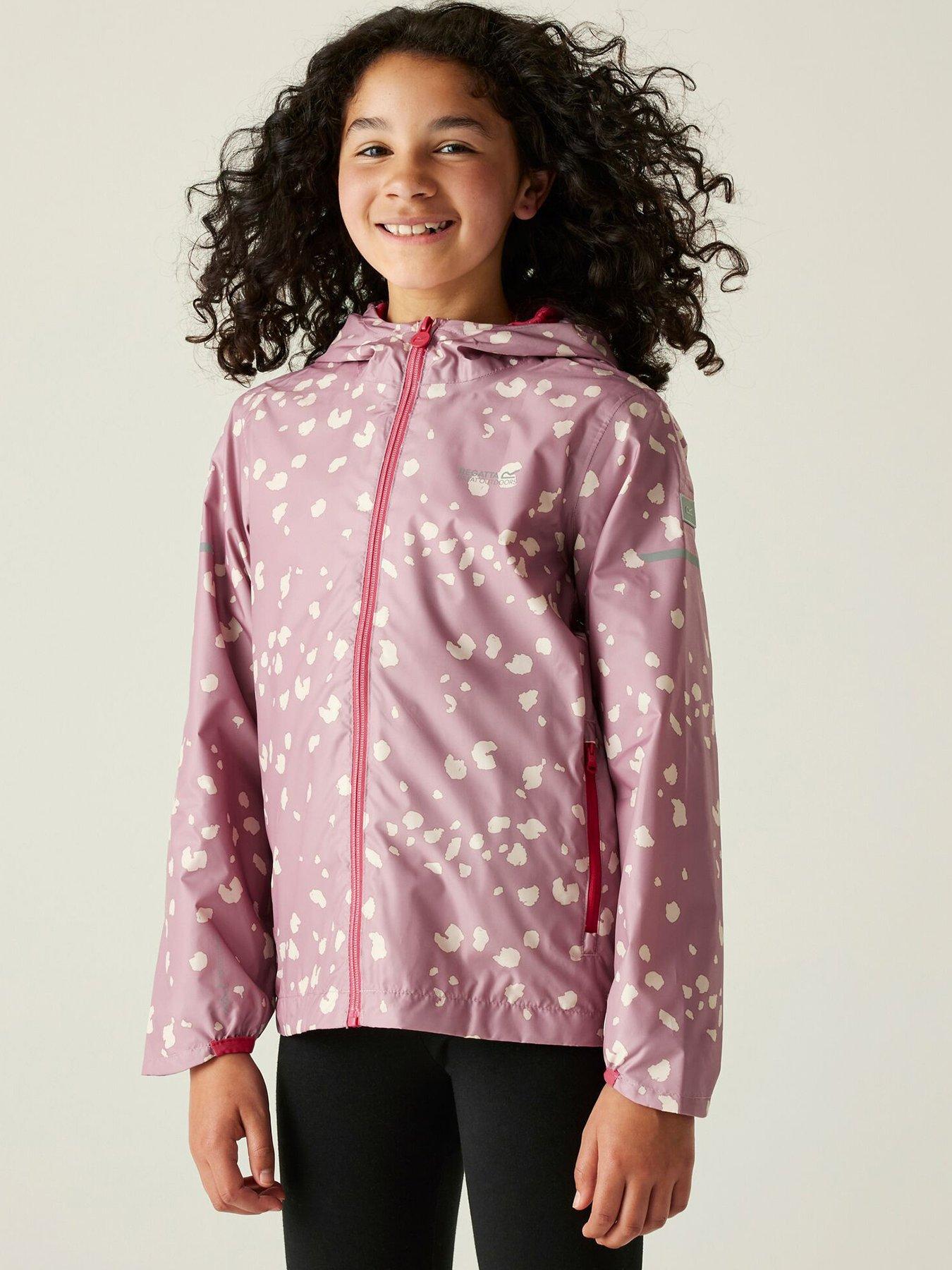 undefined Printed Lever Ii Kids Waterproof Shell Jacket- Pink