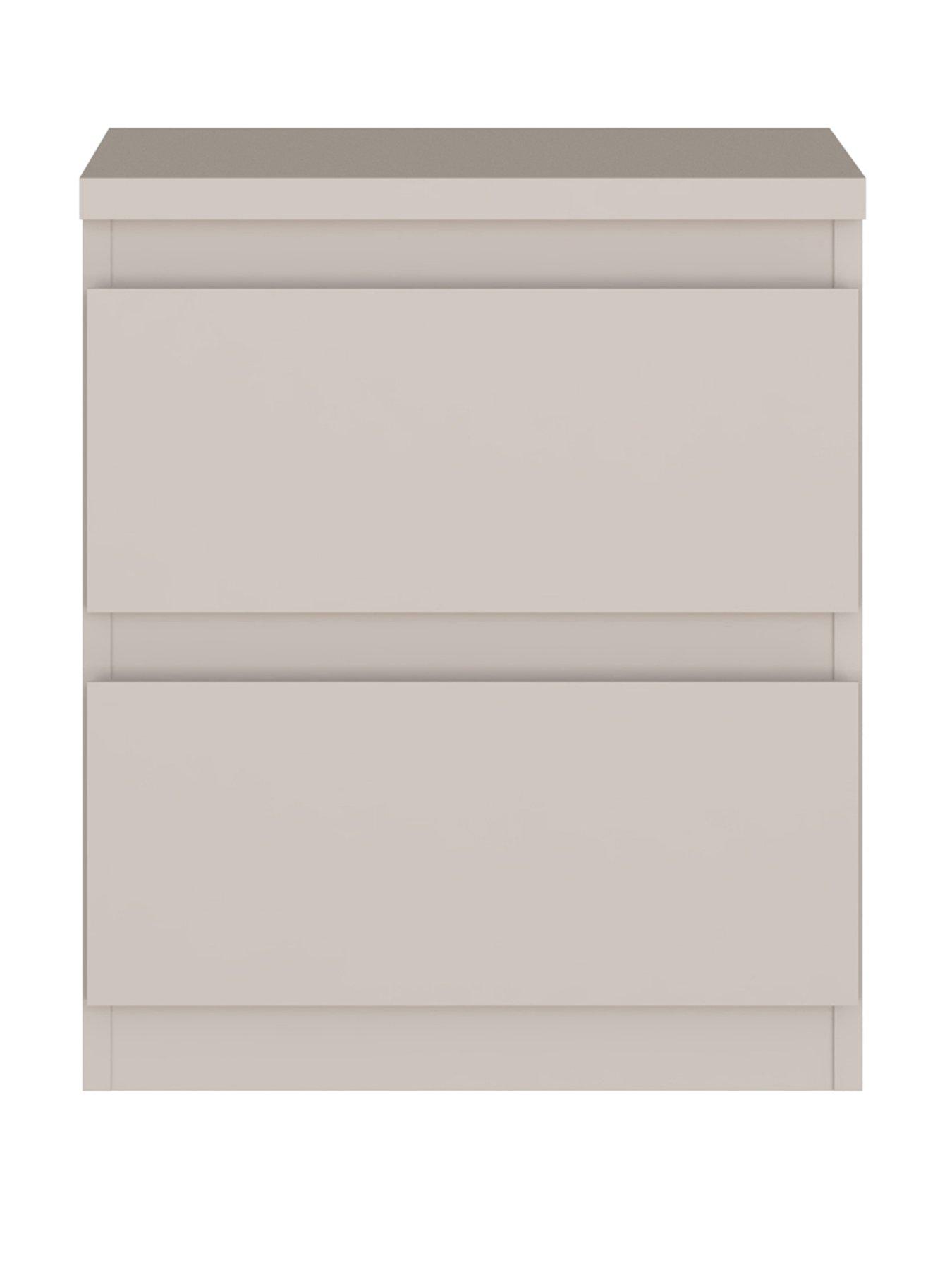 Image 2 of 7 of The Very Collection Lisson 2 Drawer Bedside - Oatmeal&nbsp;- FSC&reg; Certified