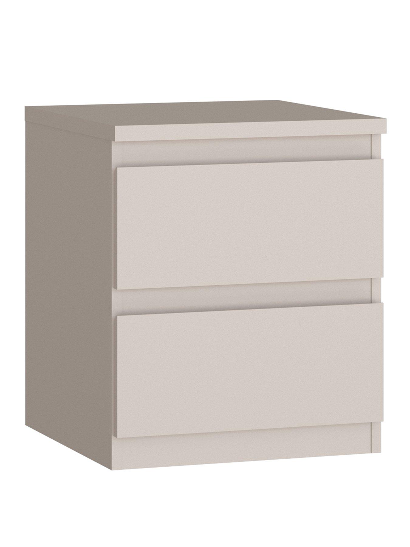 Image 3 of 7 of The Very Collection Lisson 2 Drawer Bedside - Oatmeal&nbsp;- FSC&reg; Certified