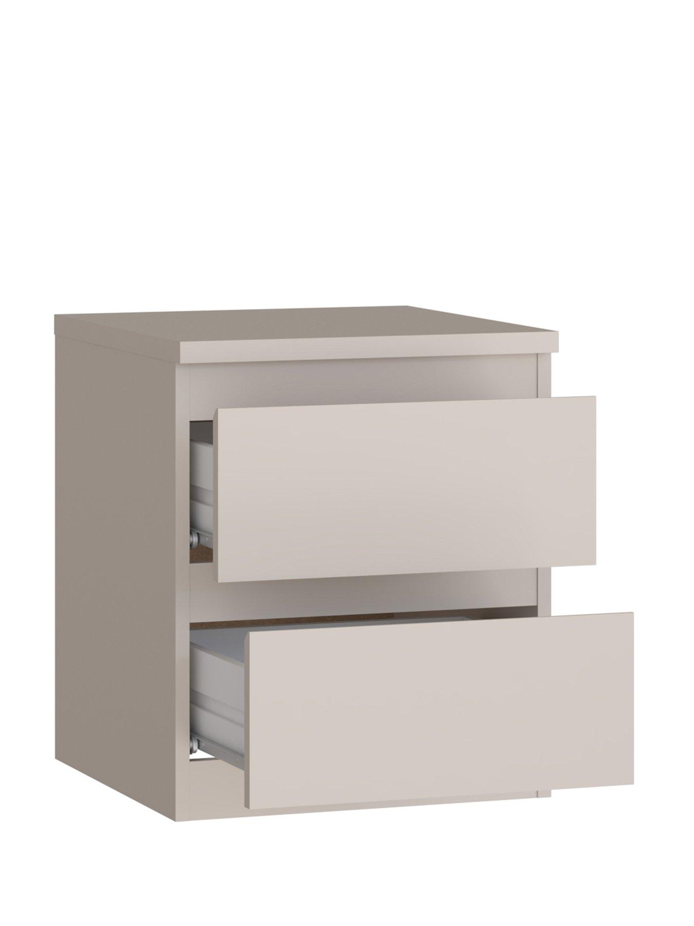 Image 5 of 7 of The Very Collection Lisson 2 Drawer Bedside - Oatmeal&nbsp;- FSC&reg; Certified