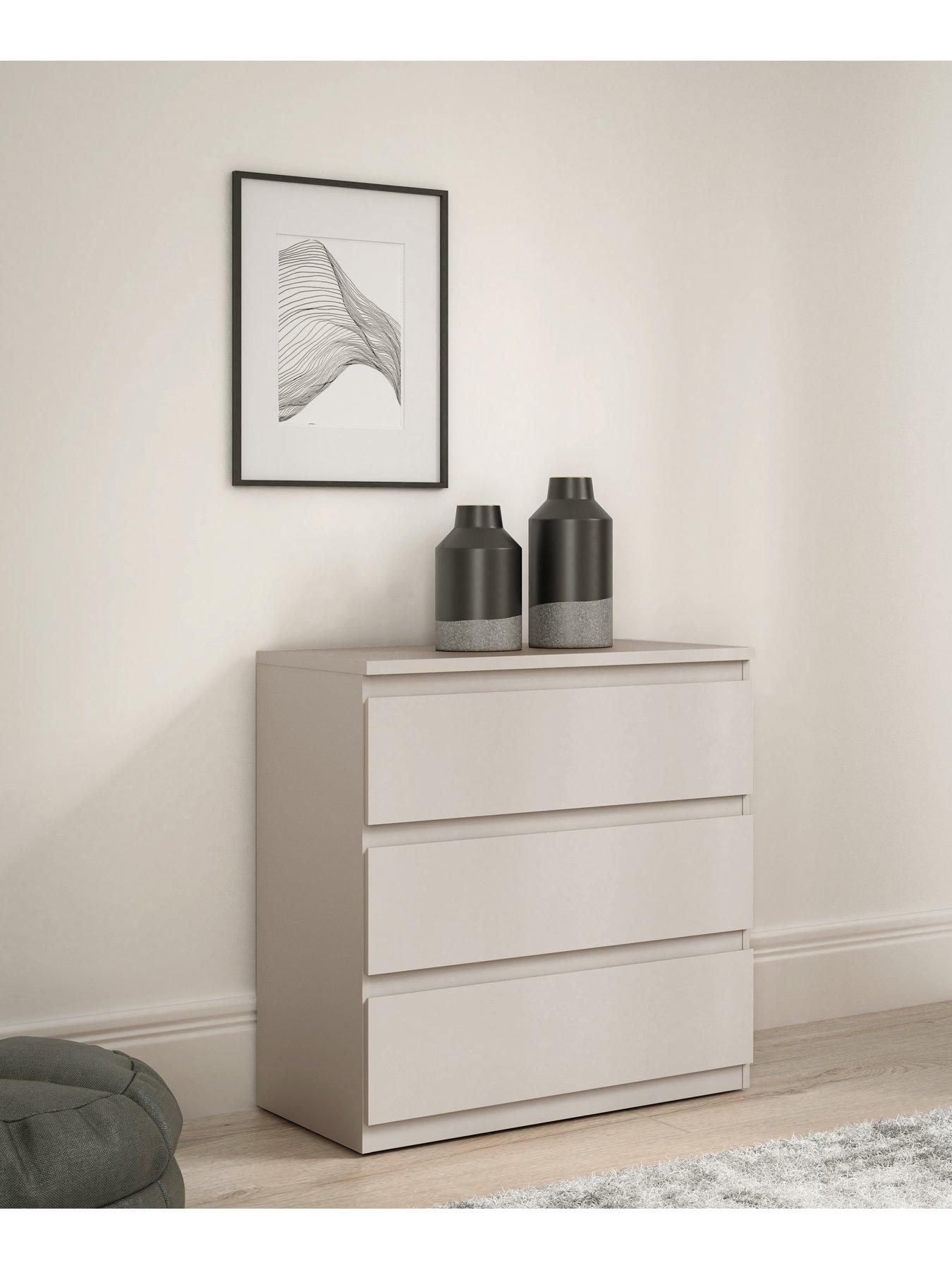 The Very Collection Lisson 3 Drawer Chest - Oatmeal - FSC® Certified
