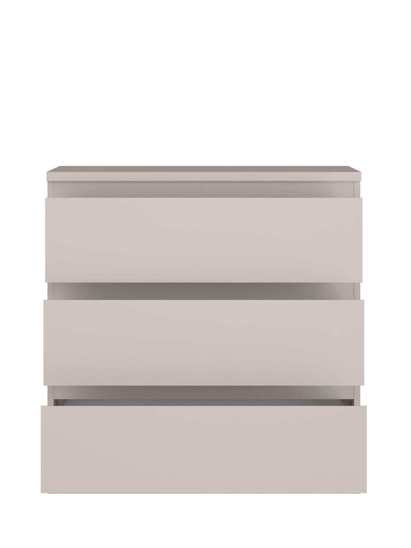 Image 4 of 7 of Very Home Lisson 3 Drawer Chest - Oatmeal - FSC&reg; Certified