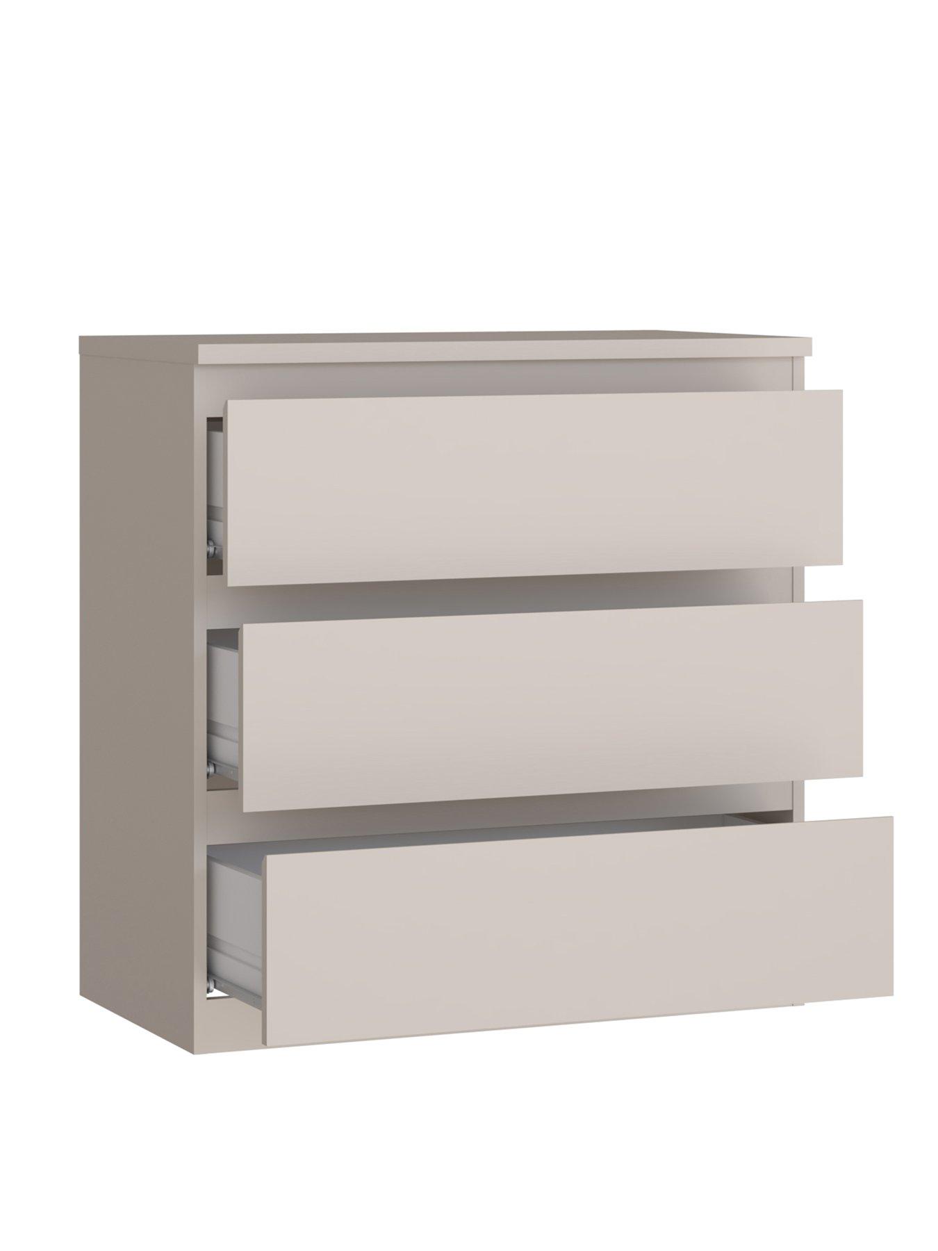 Image 5 of 7 of Very Home Lisson 3 Drawer Chest - Oatmeal - FSC&reg; Certified