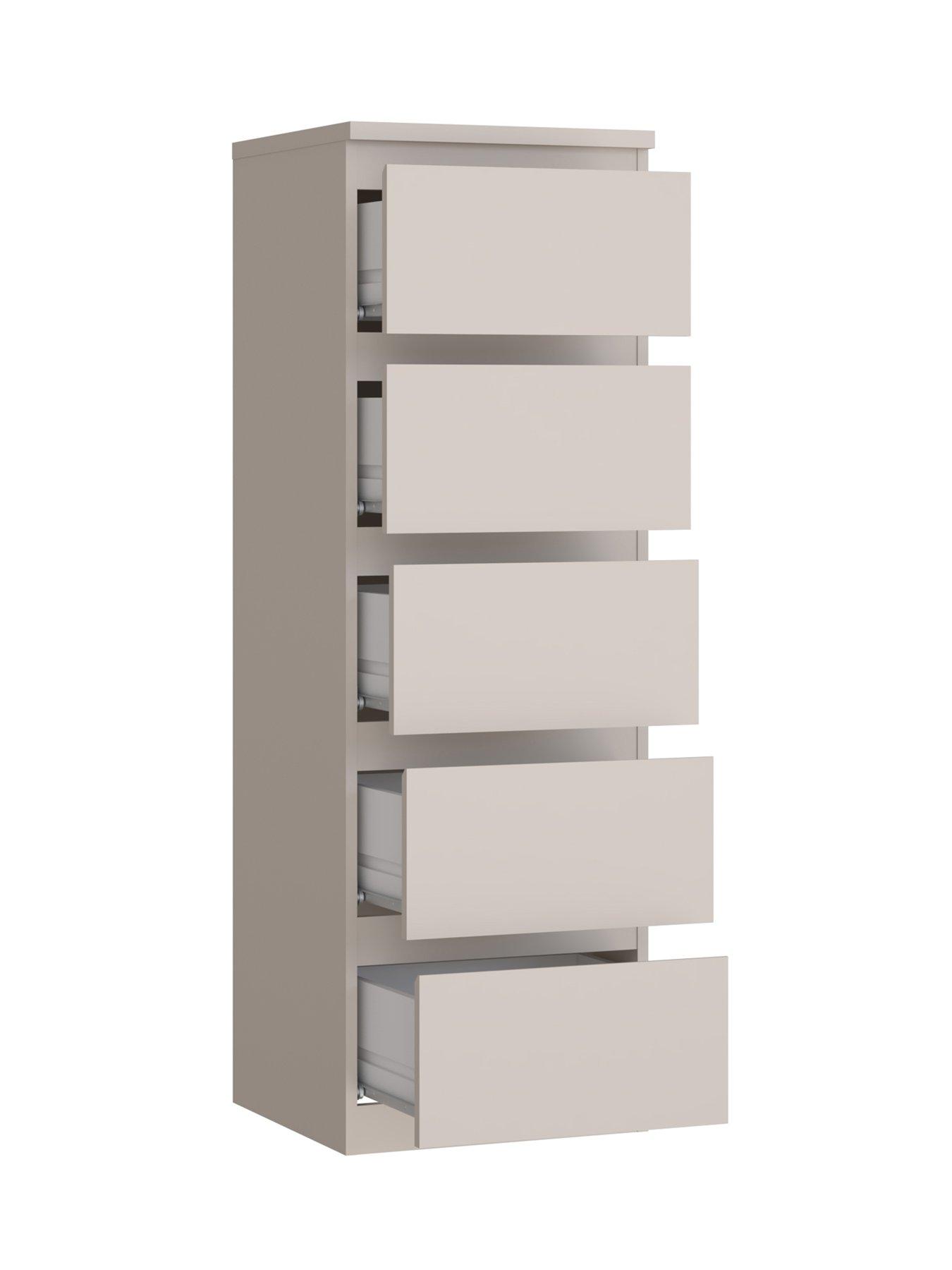 Image 5 of 7 of The Very Collection Lisson Narrow Chest of 5 Drawers - Oatmeal - FSC&reg; Certified