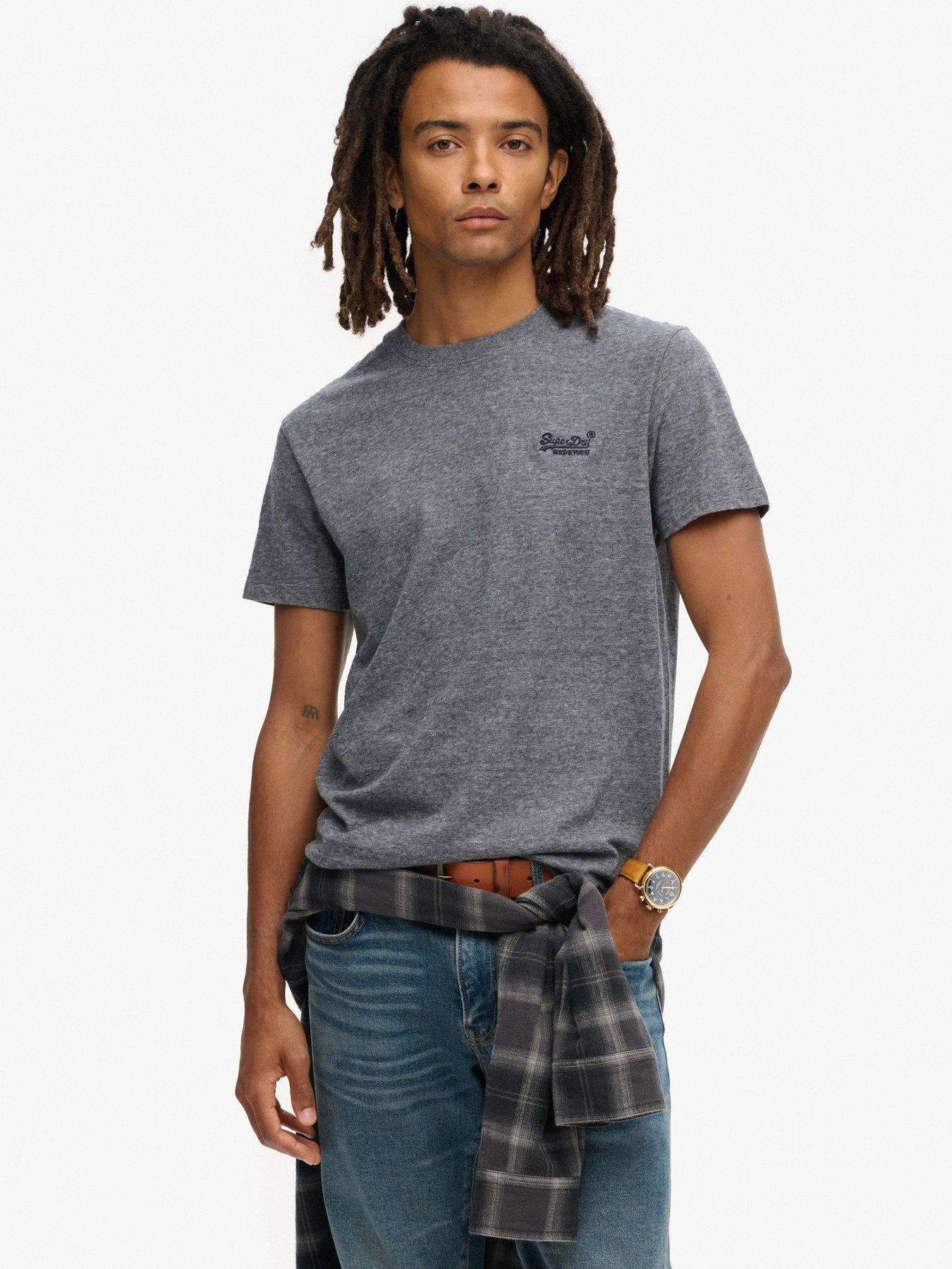 Image 1 of 5 of Superdry Essential Logo T-Shirt - Grey