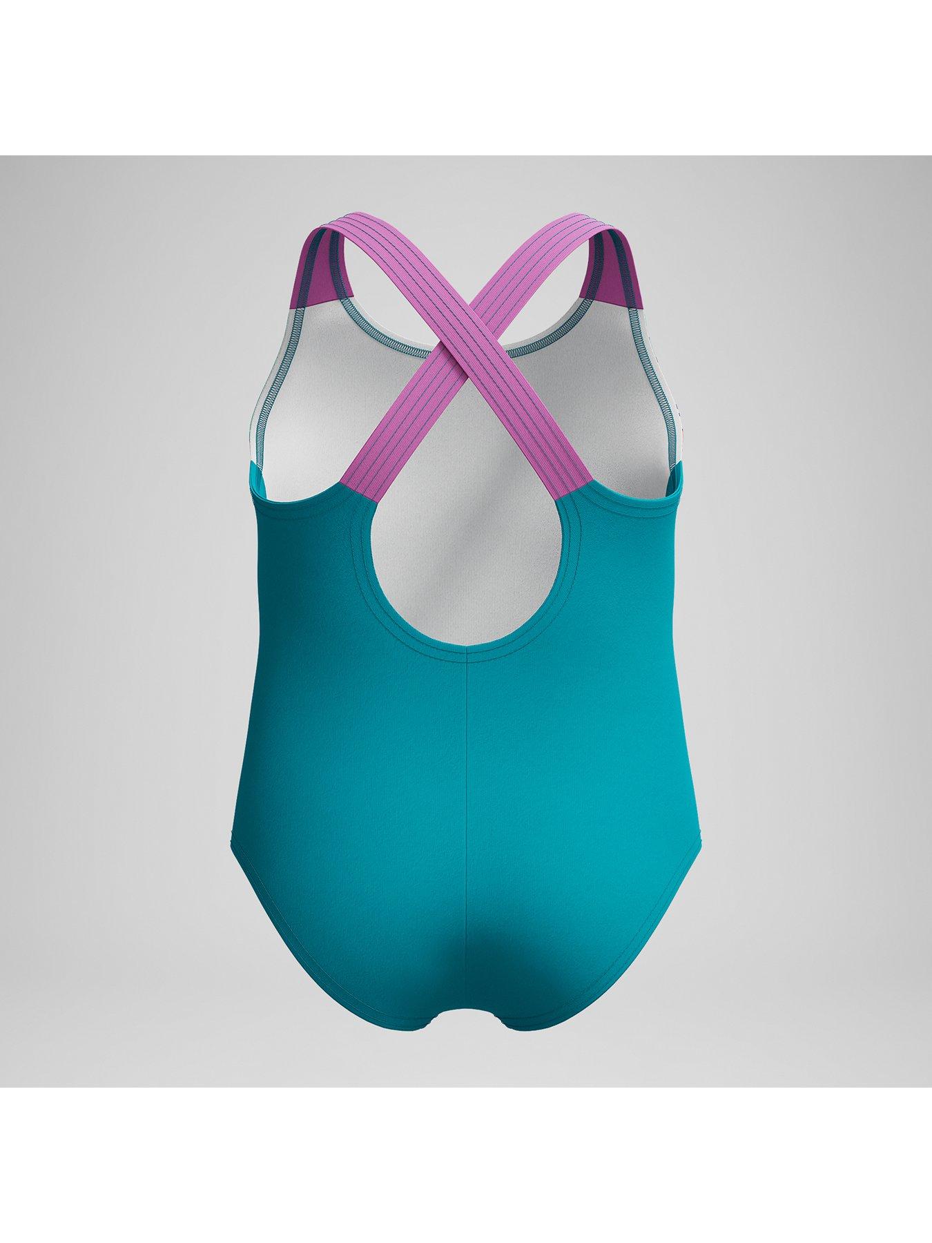  image of speedo-girls-learn-to-swim-printed-crossback-bluepink