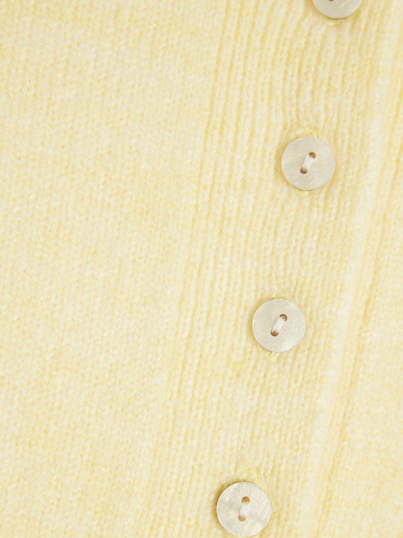  image of river-island-button-down-cardigan-yellow