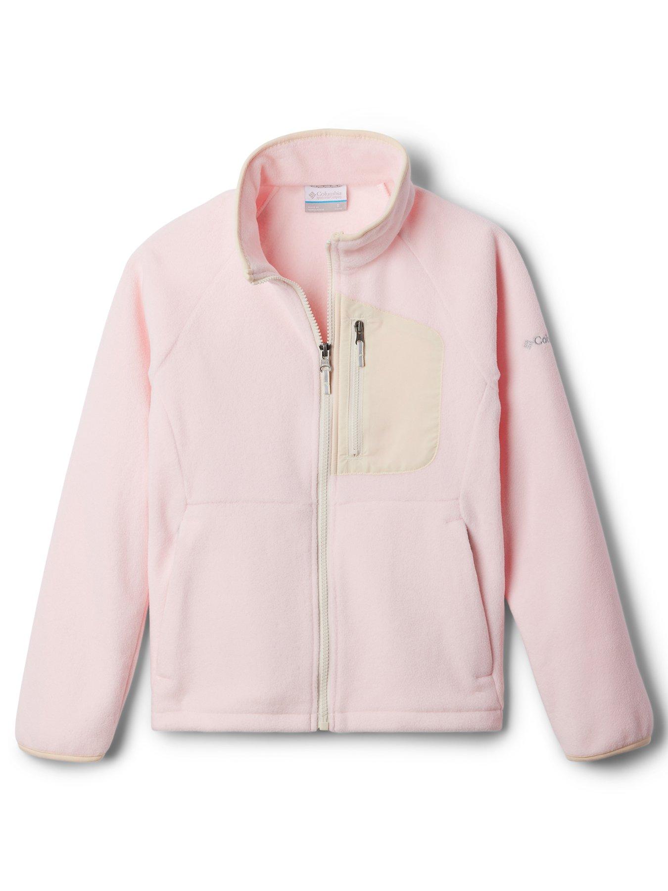  image of columbia-kids-unisex-fast-trek-iv-fleece-full-zip-pink