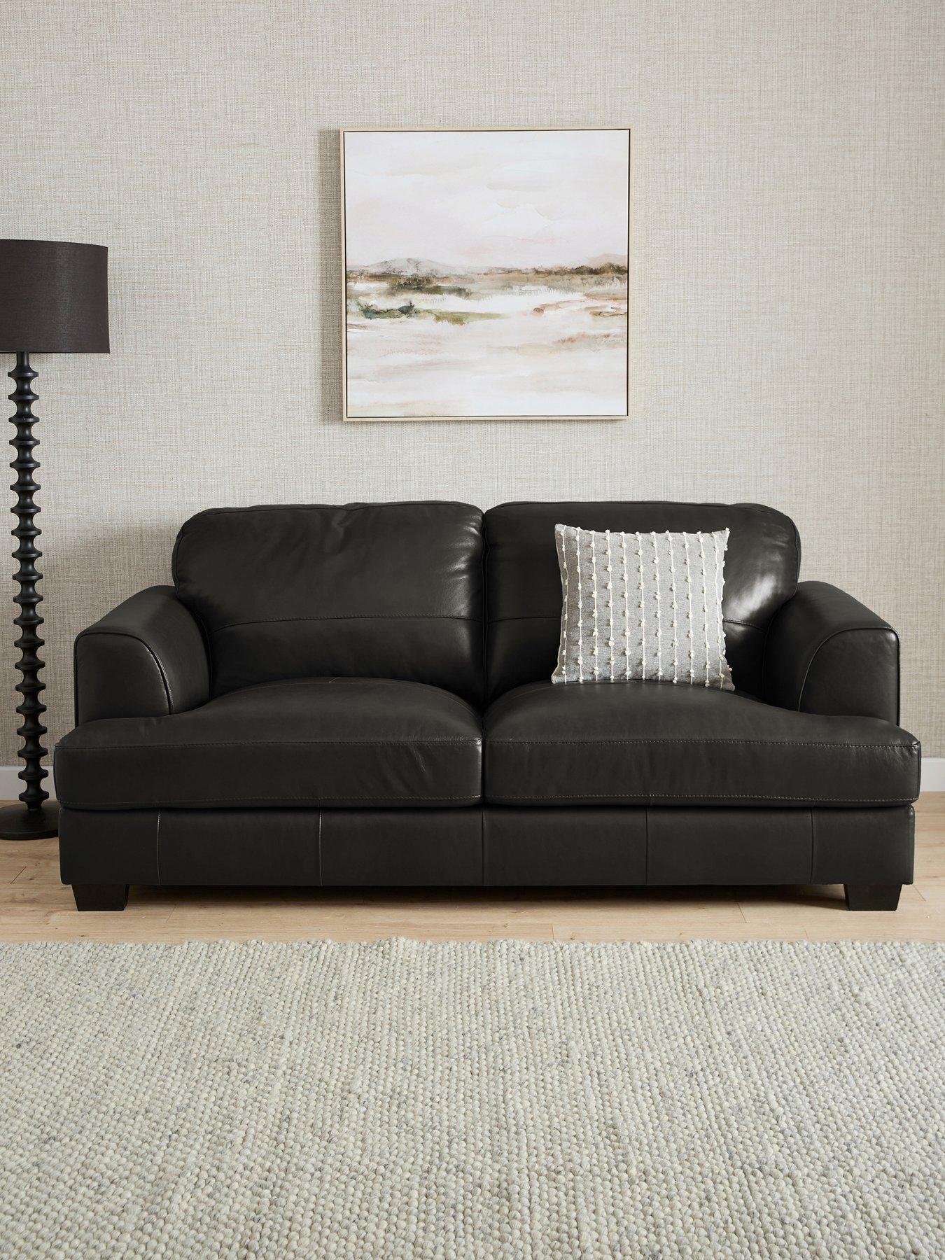 The Very Collection Astoria Italian Leather 3 Seater Sofa