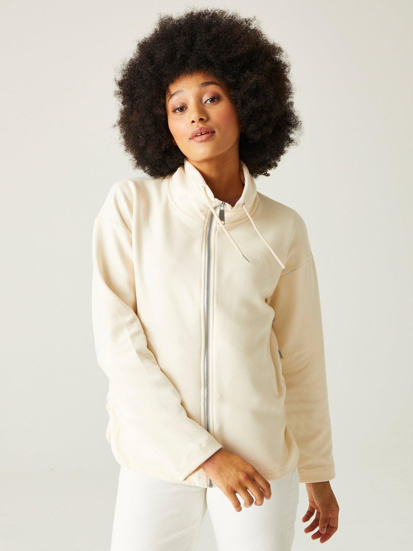 undefined Womens Ashlynn Full Zip Fleece- White