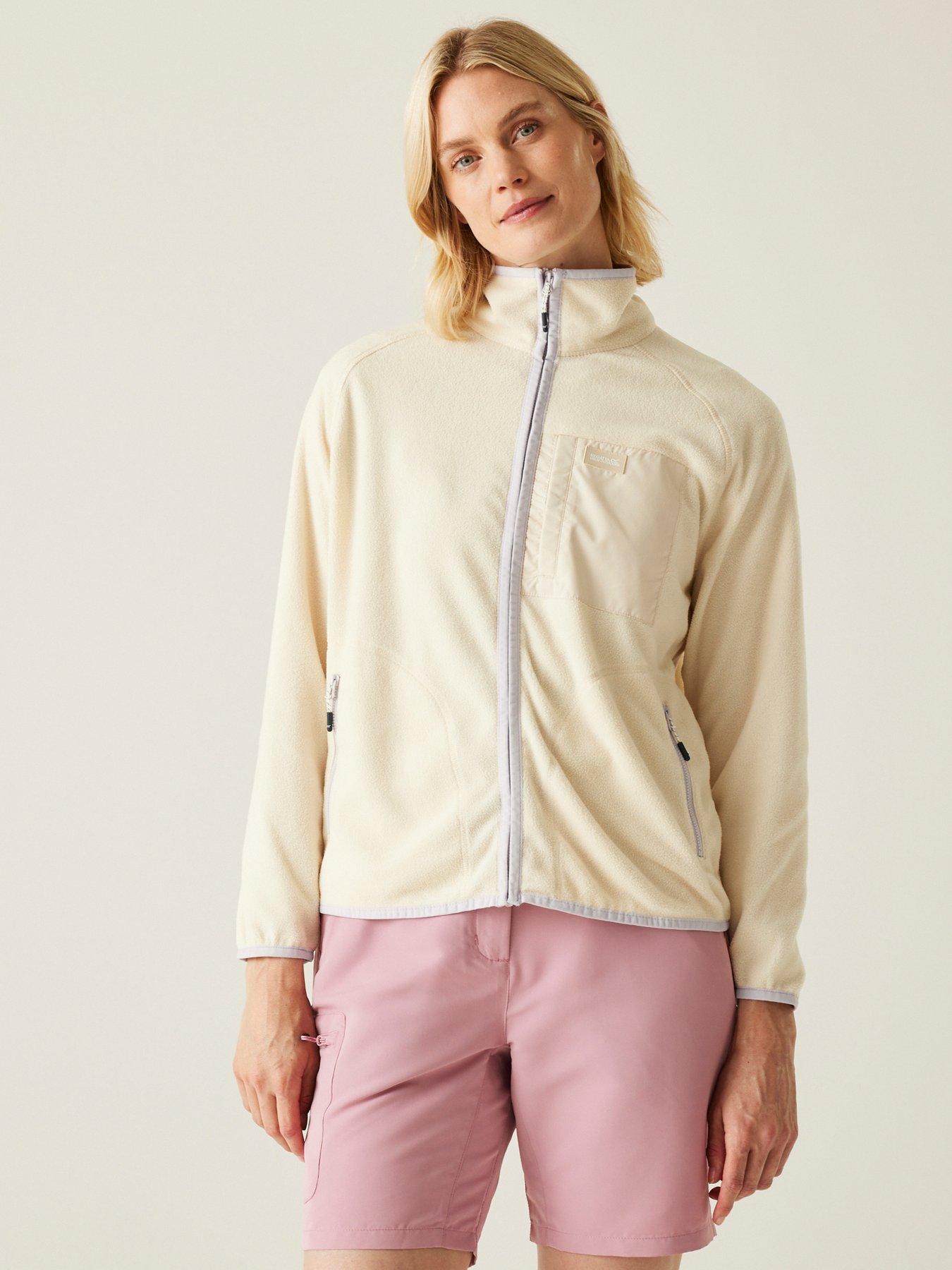 undefined Womens Lilana Full Zip Fleece- White
