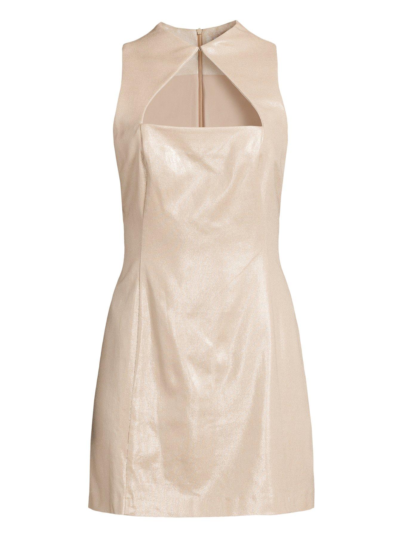 michelle keegan leather dress sheworeit: Michelle Keegan's Lipsy Love Michelle Keegan Black Sleeveless  Textured Wrap Around Faux Leather Panel Detail Tailored Shift Dress