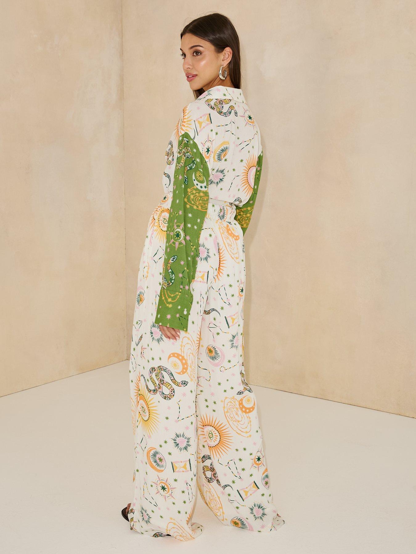  image of michelle-keegan-printed-trouser-multi