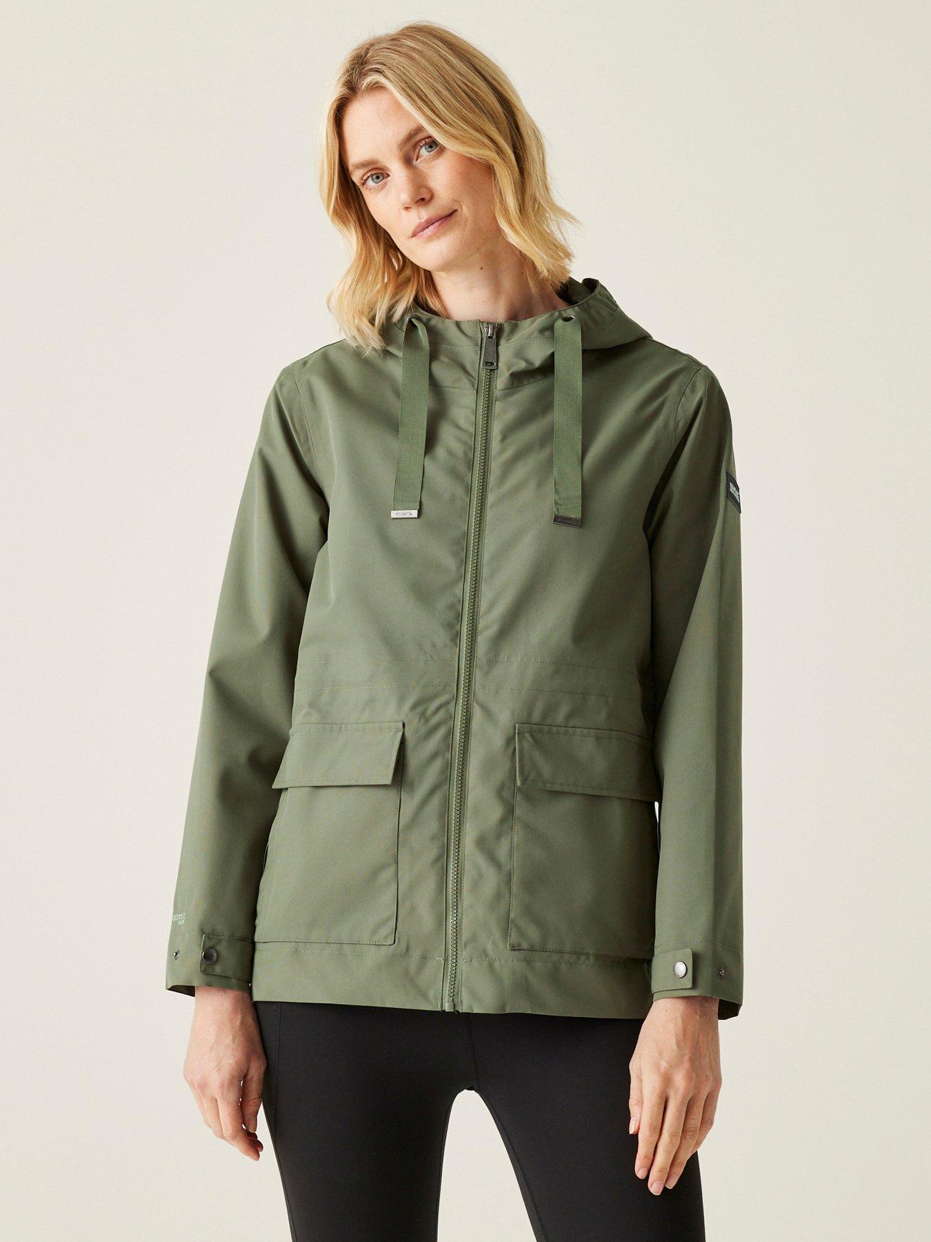 undefined Womens Otilie Waterproof Shell Jacket- Green
