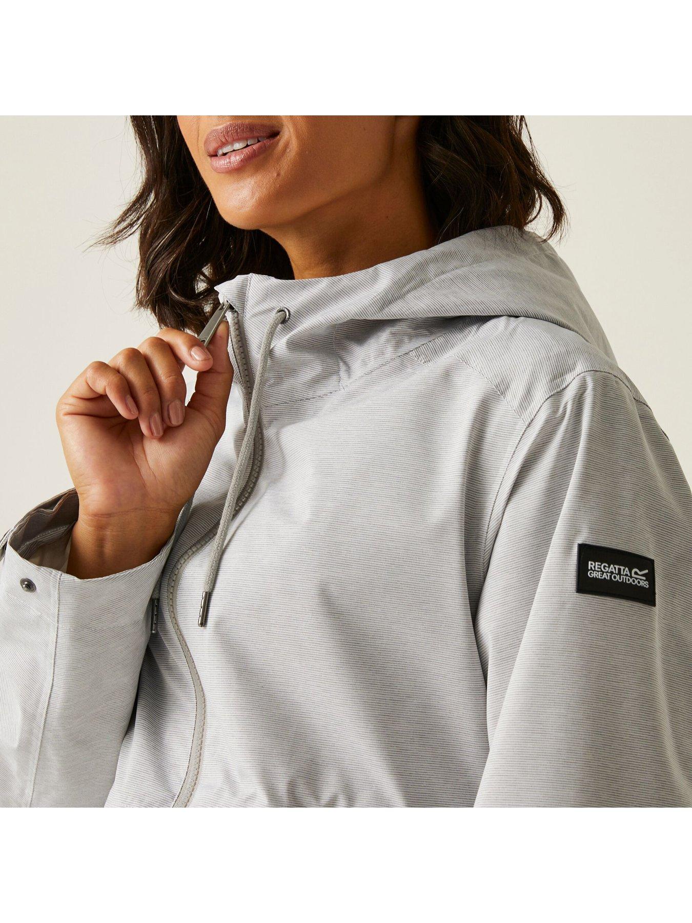  image of regatta-womens-navaeh-waterproof-shell-jacket--grey