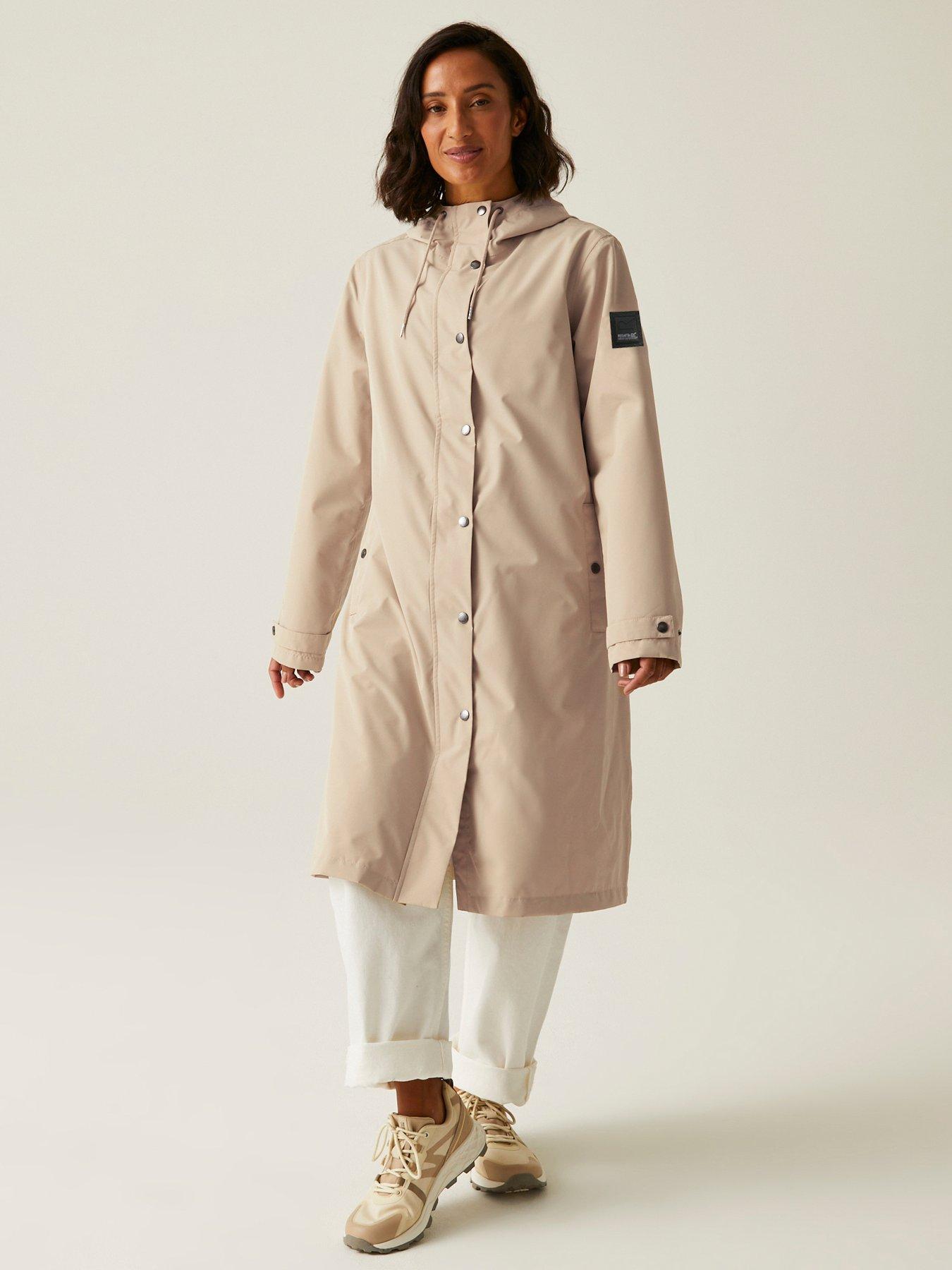 undefined Womens Reinna Waterproof Shell Jacket-beige