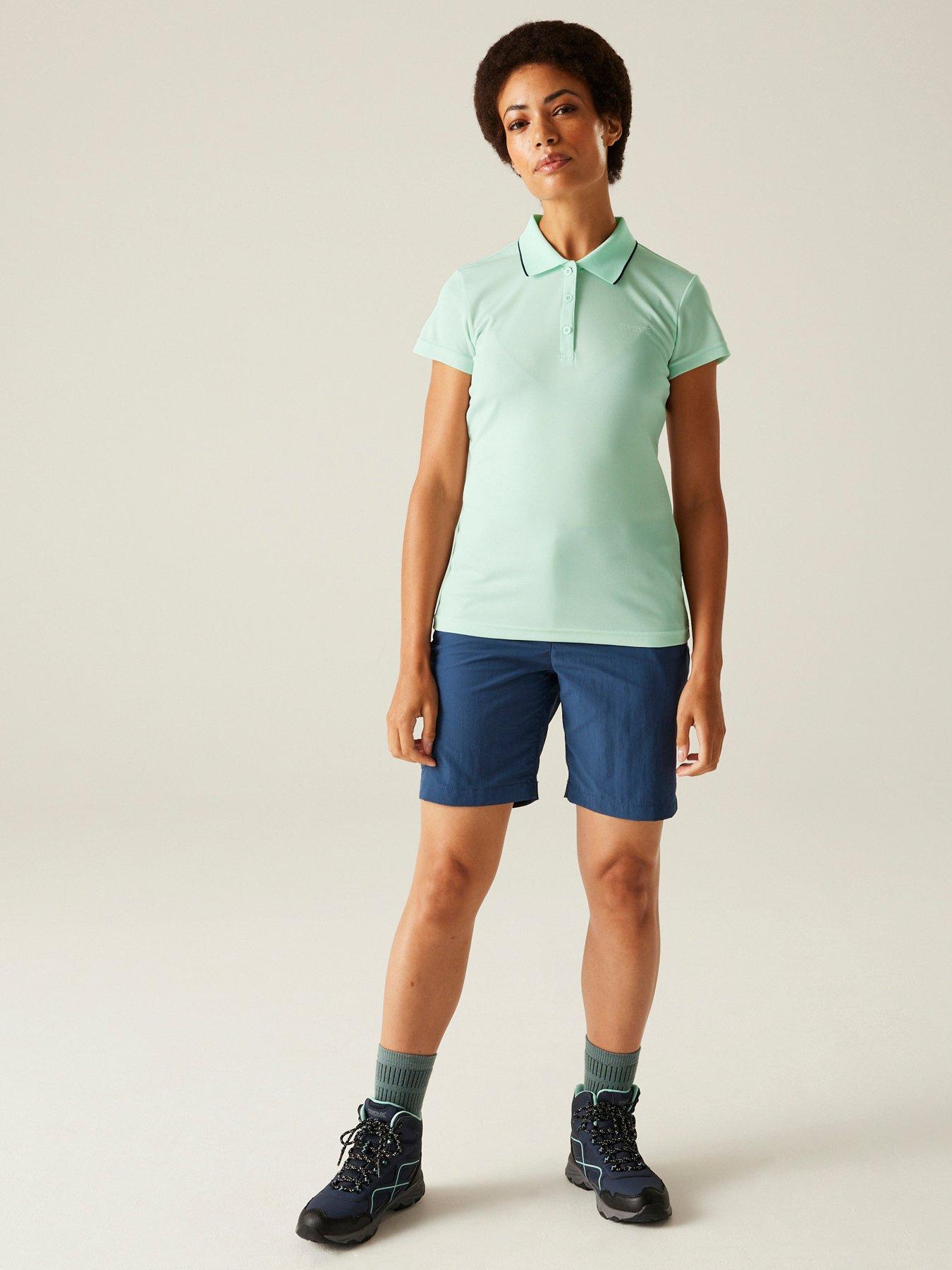 image of regatta-womens-maverick-v-polo--green