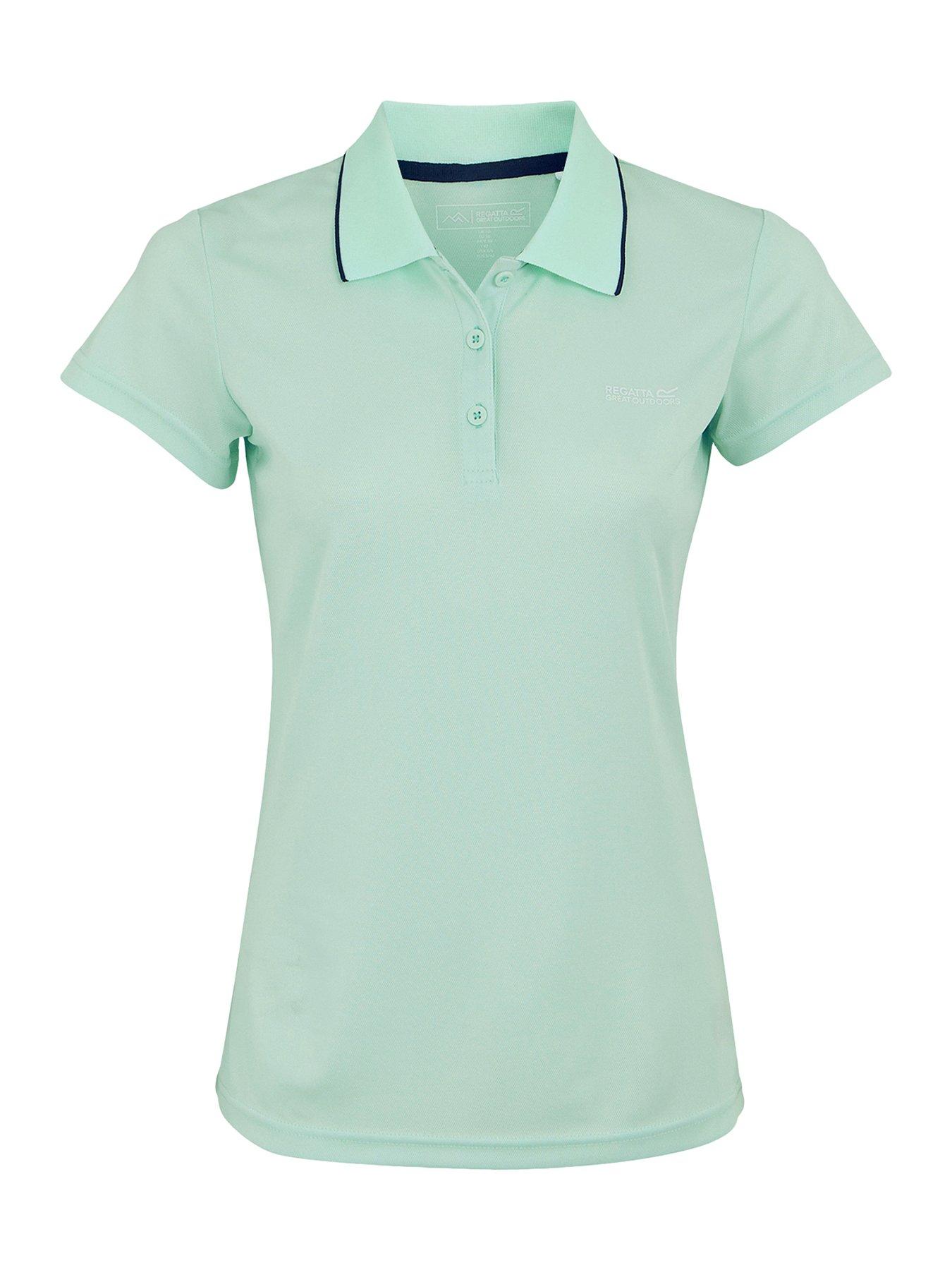  image of regatta-womens-maverick-v-polo--green