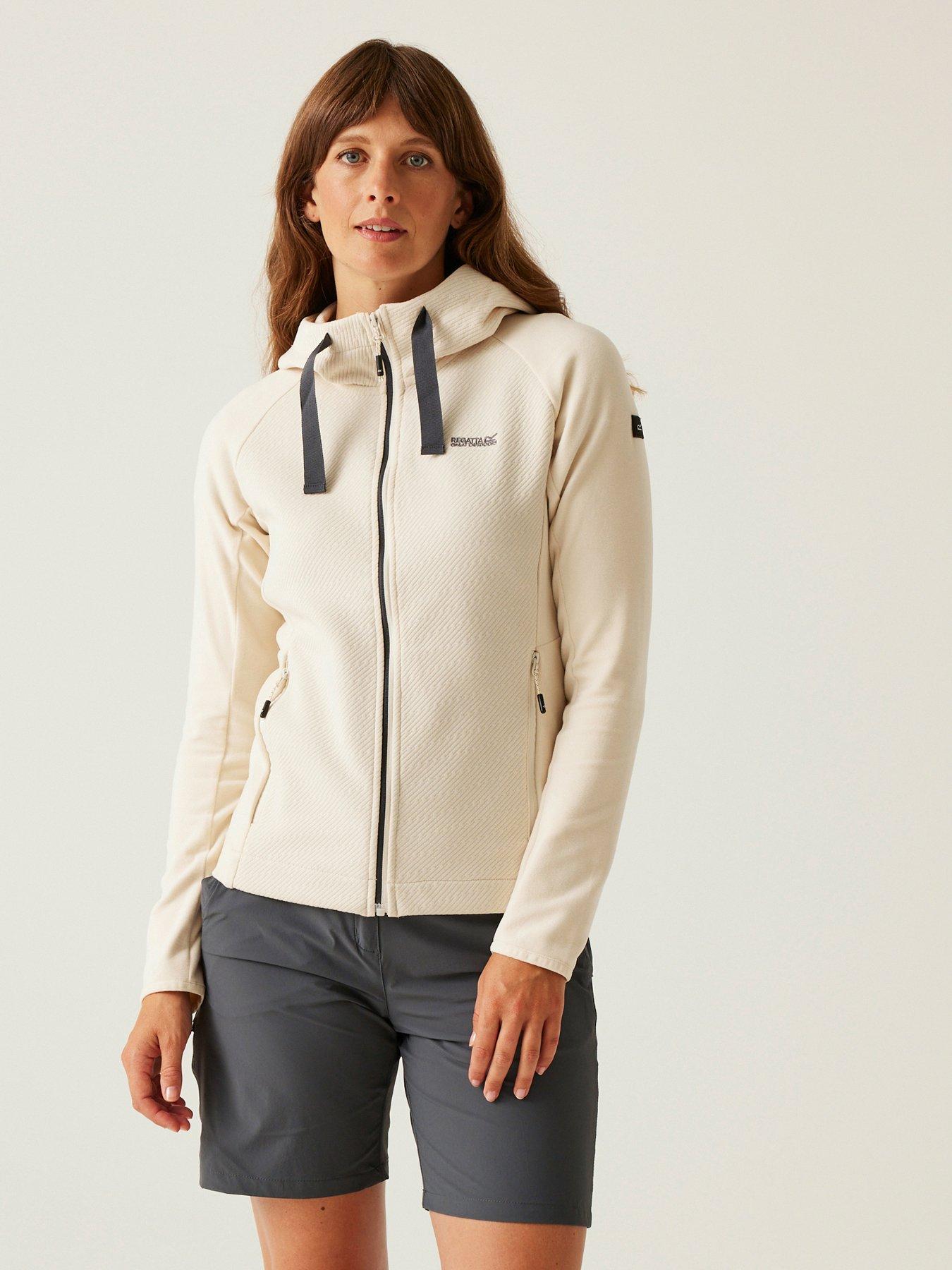 undefined Womens Vatana Full Zip Hooded Fleece- White