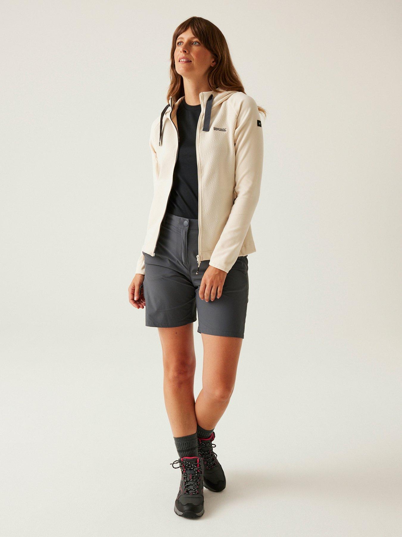  image of regatta-womens-vatana-full-zip-hooded-fleece--white
