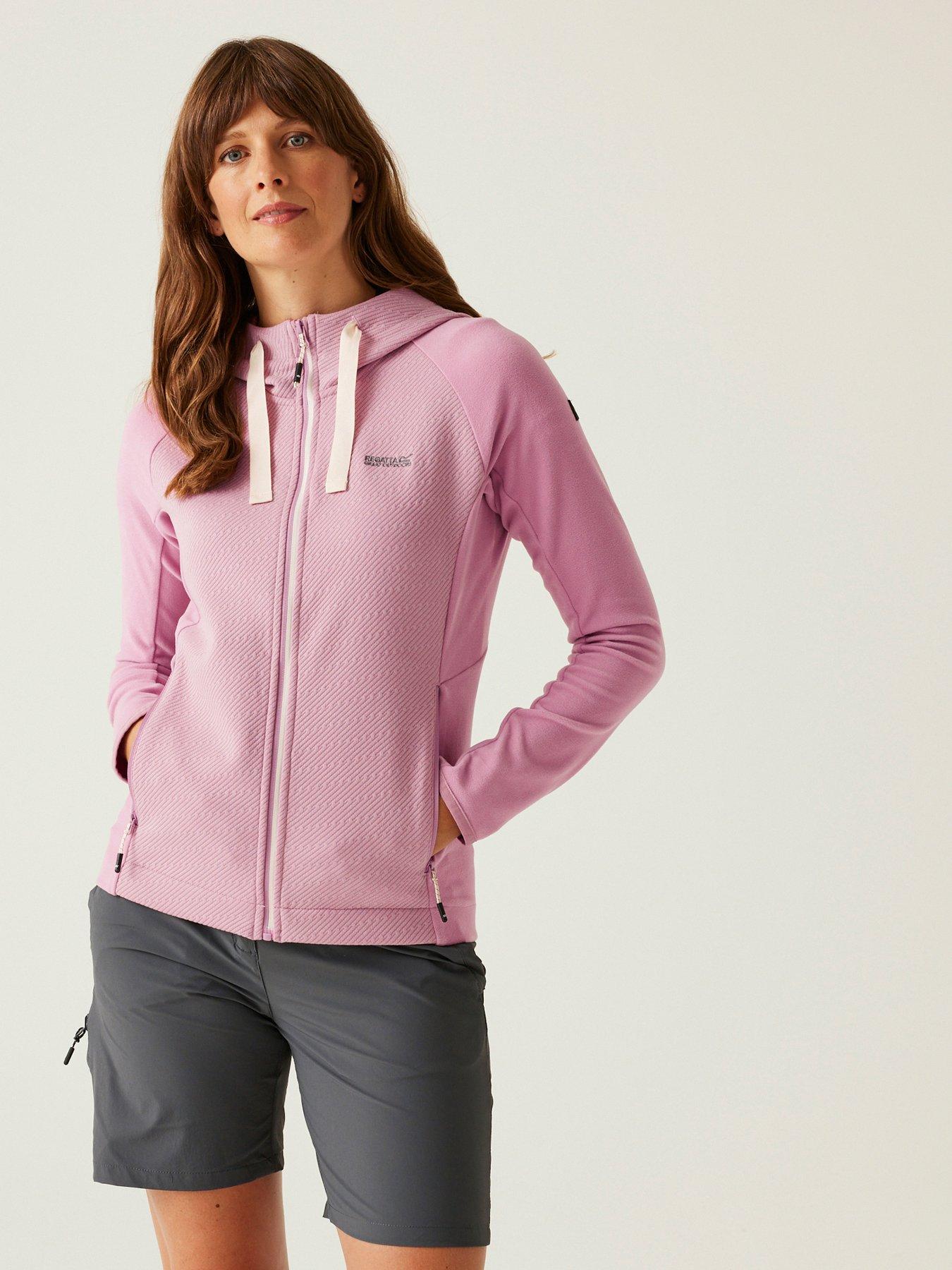 undefined Womens Vatana Full Zip Hooded Fleece- Pink