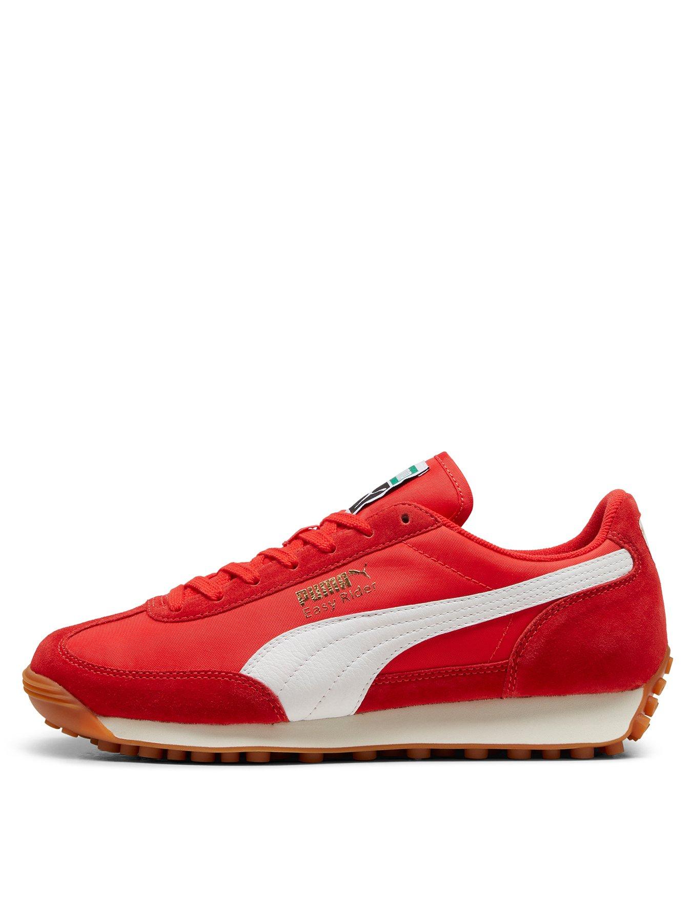 Puma Unisex Easy Rider Vintage Trainers - Red
