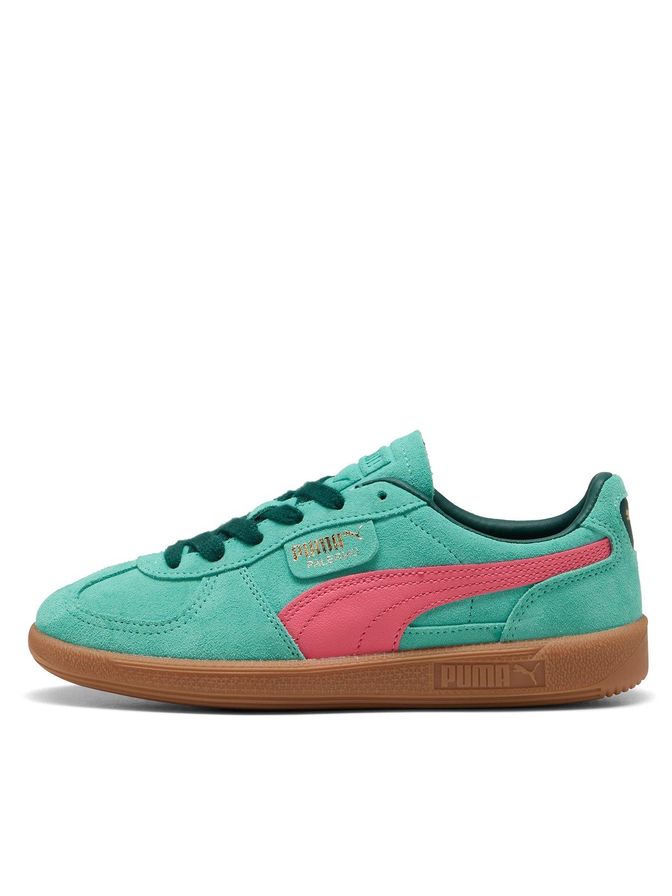  image of puma-womens-palermo-trainers-green