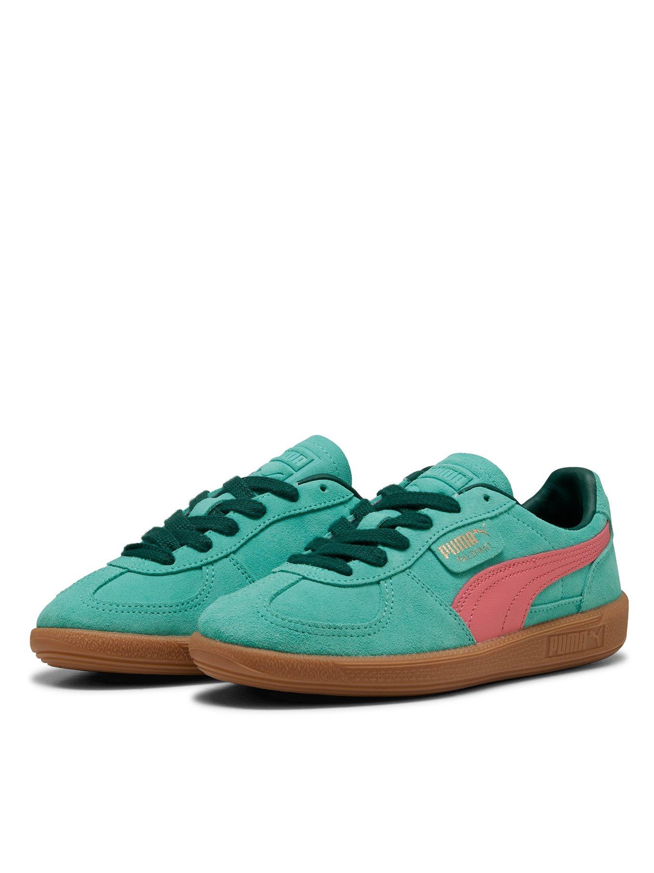  image of puma-womens-palermo-trainers-green