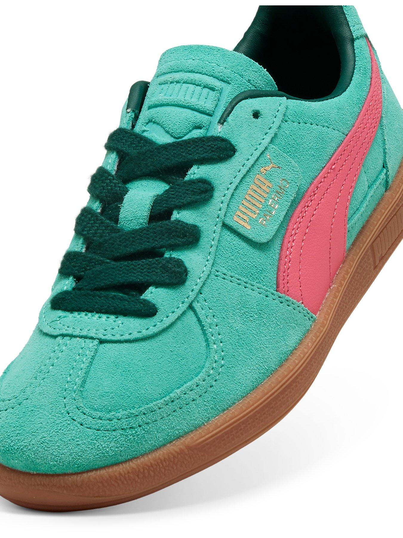  image of puma-womens-palermo-trainers-green