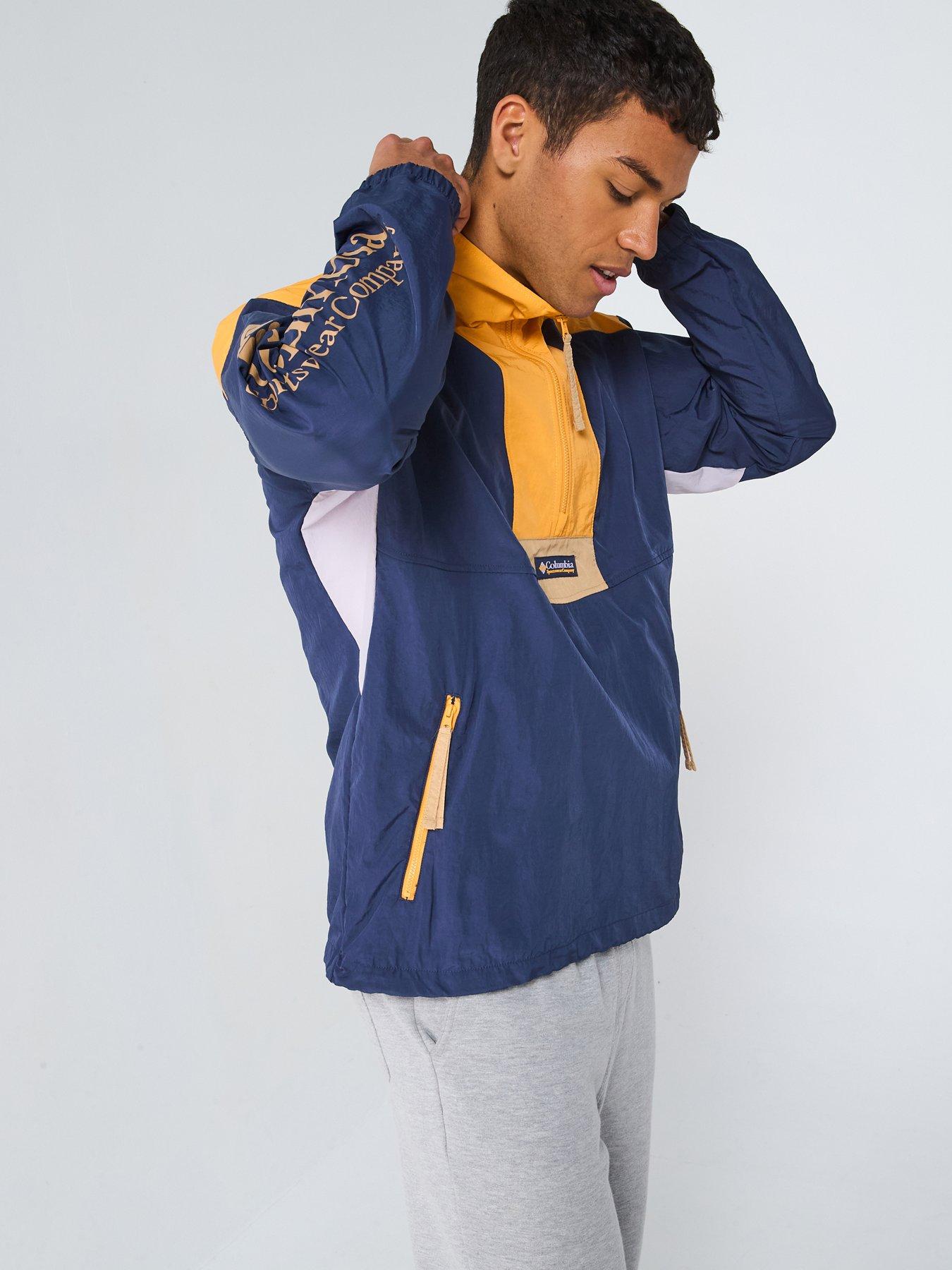 Columbia Men's Riptide 2 Retro Windbreaker Anorak - Navy