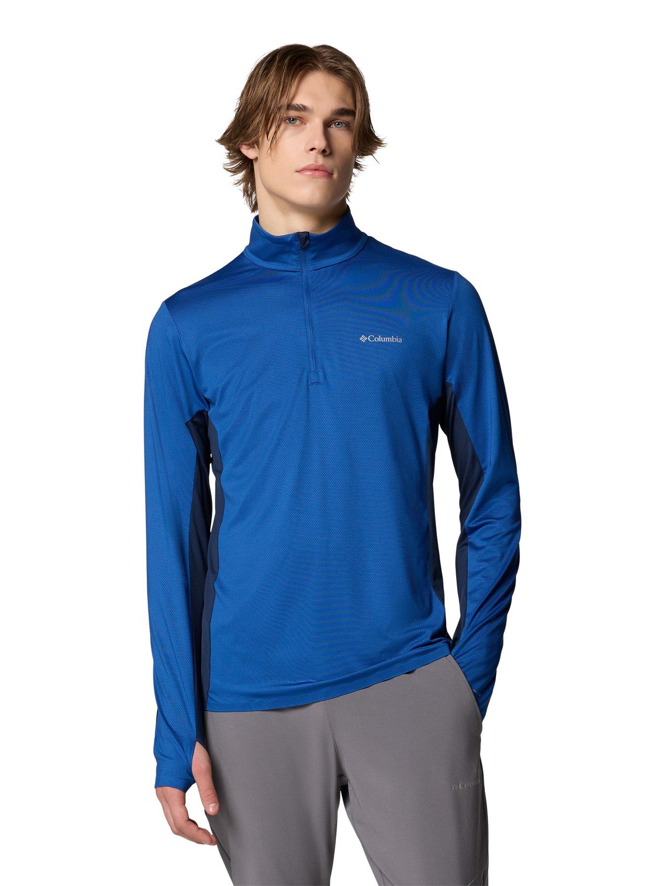 columbia-mens-three-pitch-technical-half-zip-top-blue