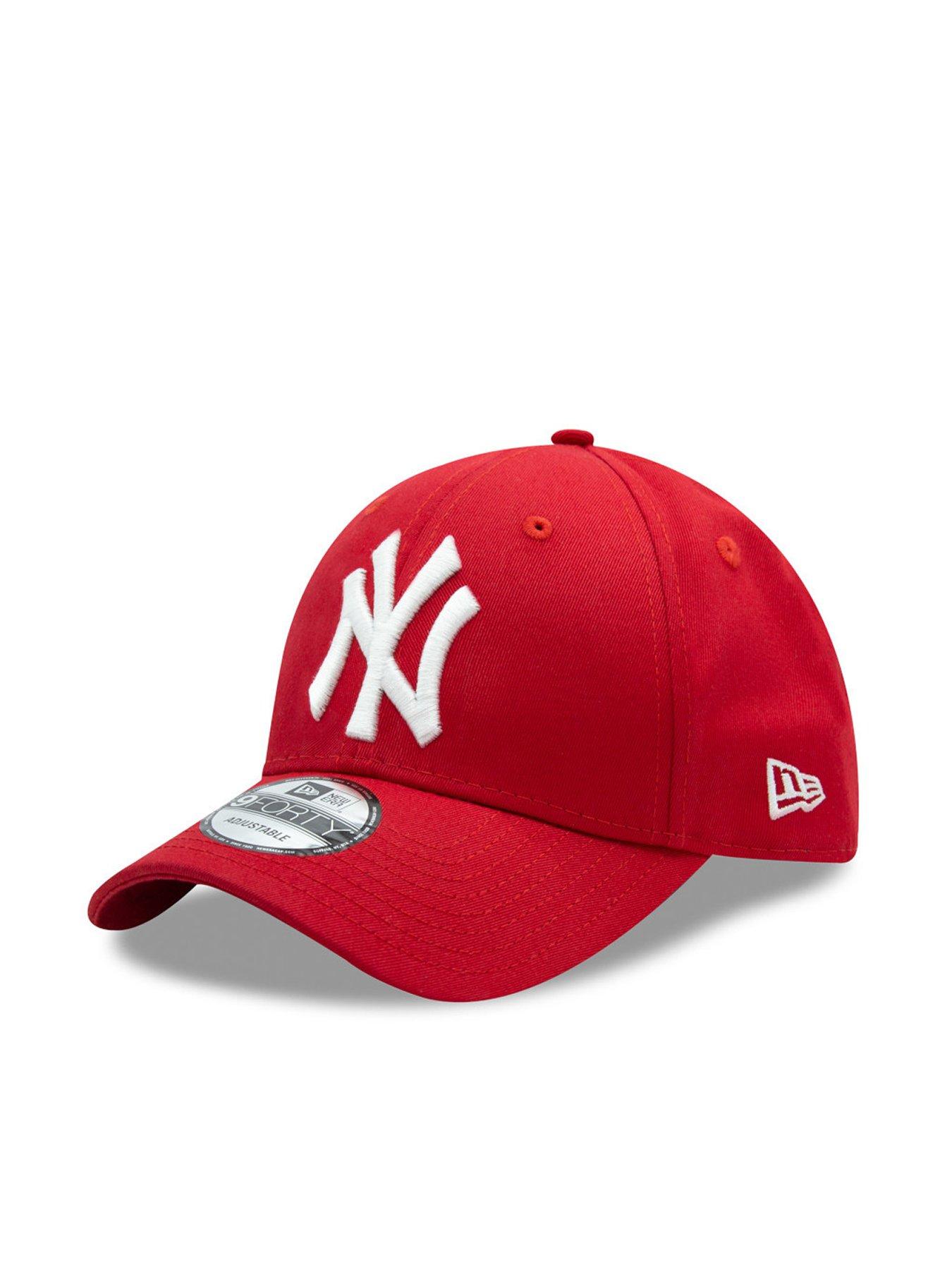  image of new-era-unisex-league-basic-9forty-cap-redwhite