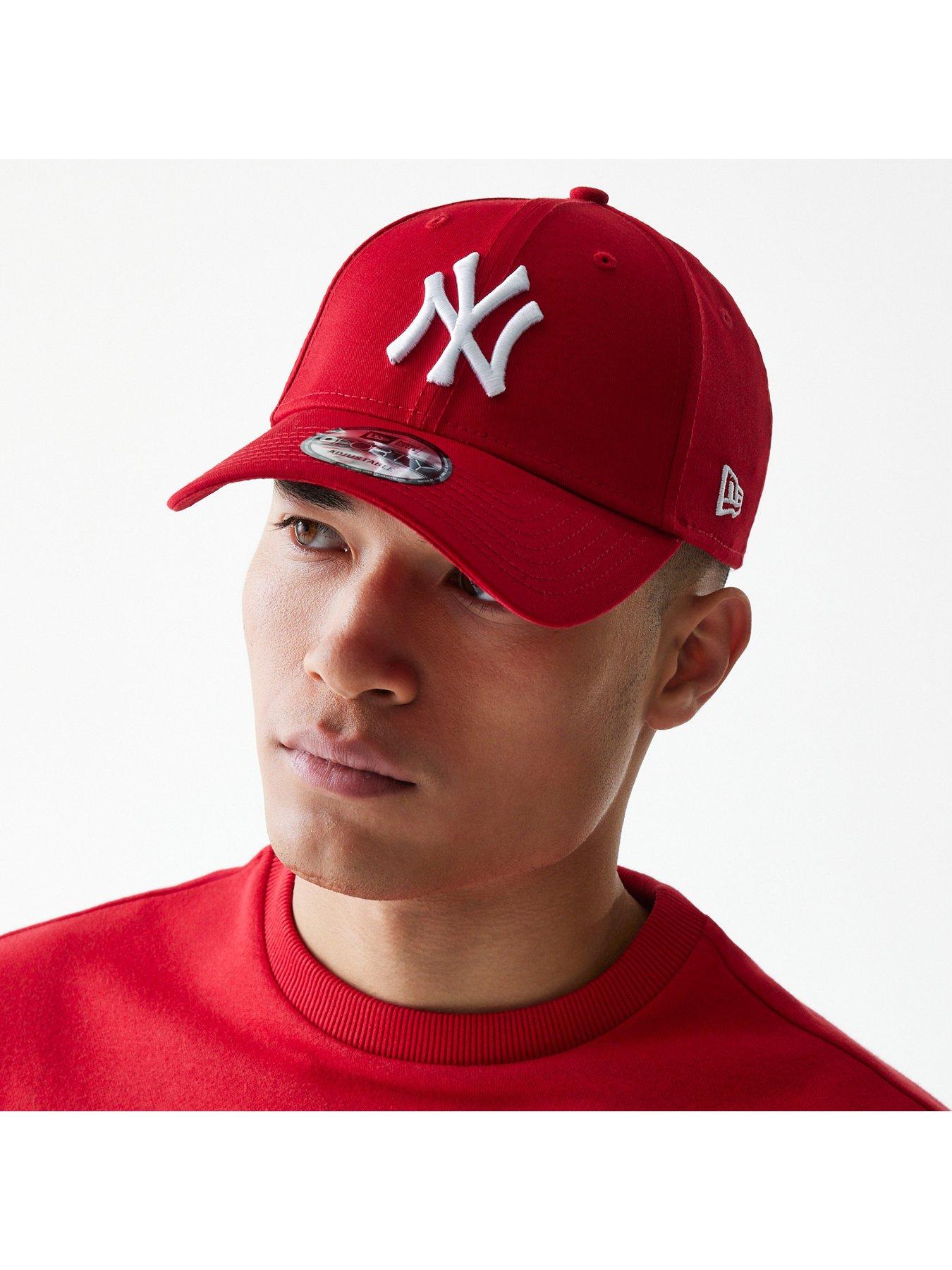  image of new-era-unisex-league-basic-9forty-cap-redwhite