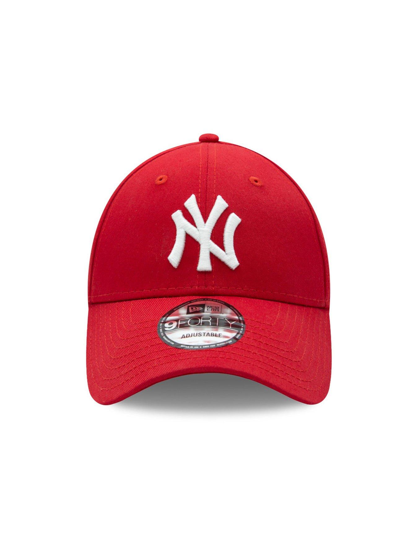  image of new-era-unisex-league-basic-9forty-cap-redwhite
