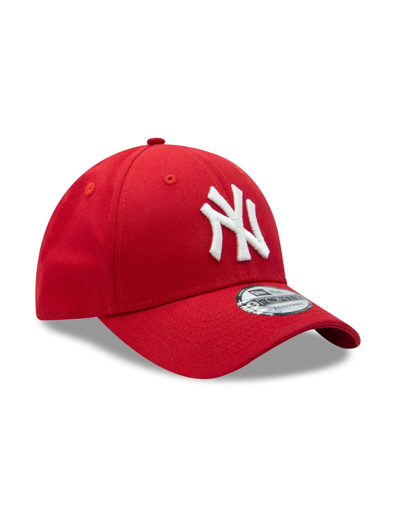  image of new-era-unisex-league-basic-9forty-cap-redwhite
