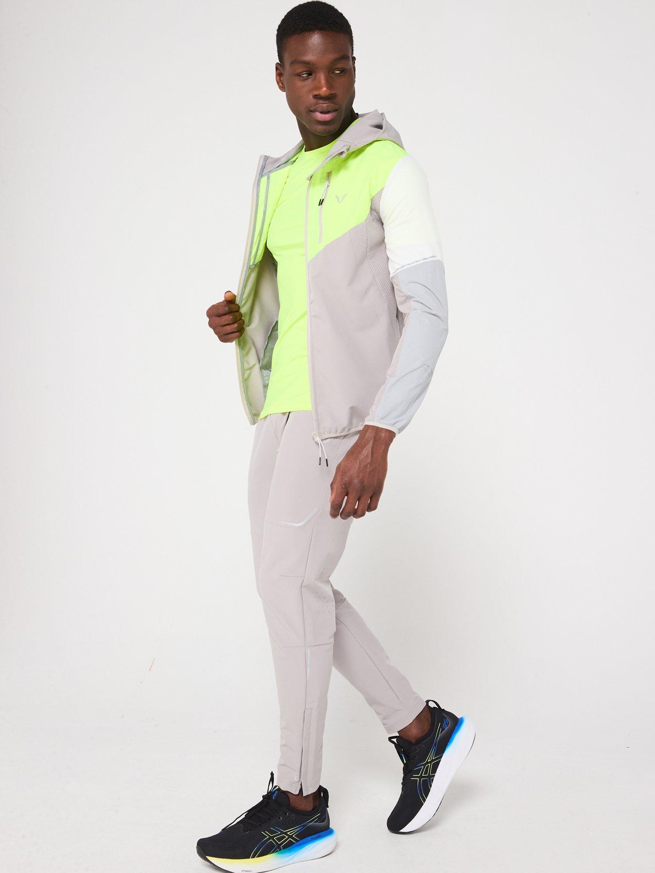  image of okami-mens-wanderer-woven-track-top-whiteyellowlight-grey