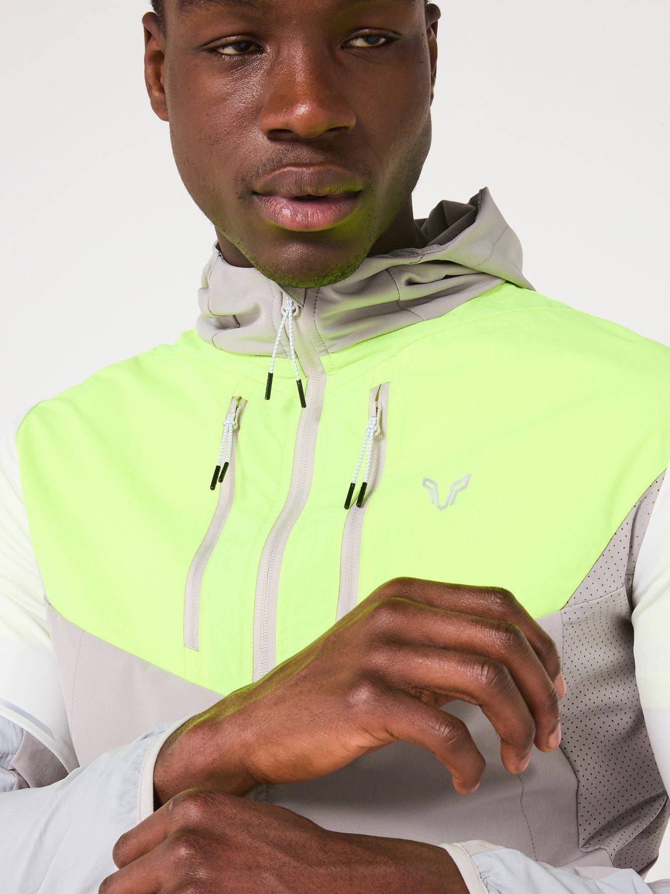  image of okami-mens-wanderer-woven-track-top-whiteyellowlight-grey