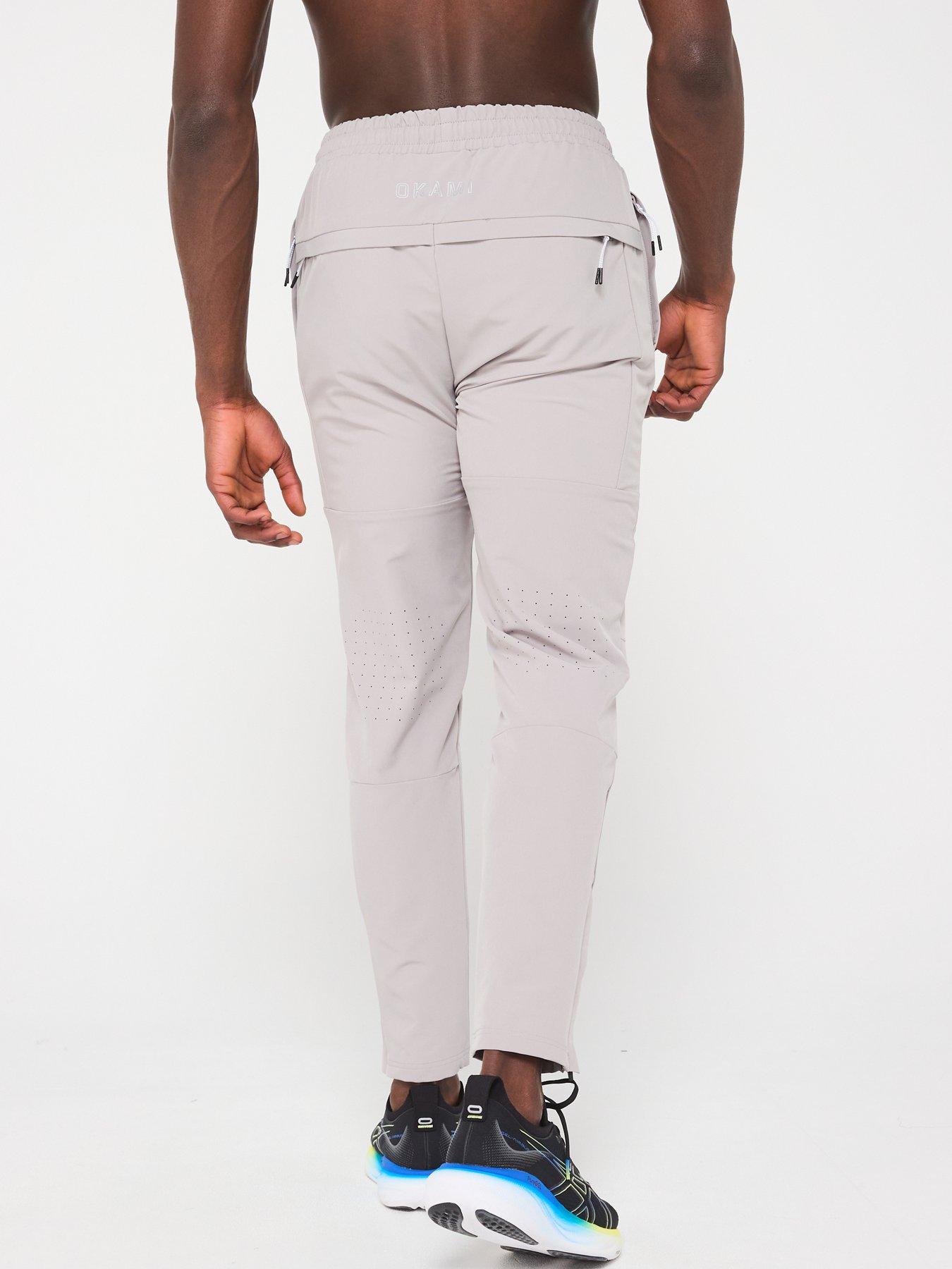  image of okami-mens-block-woven-trackpant-light-grey