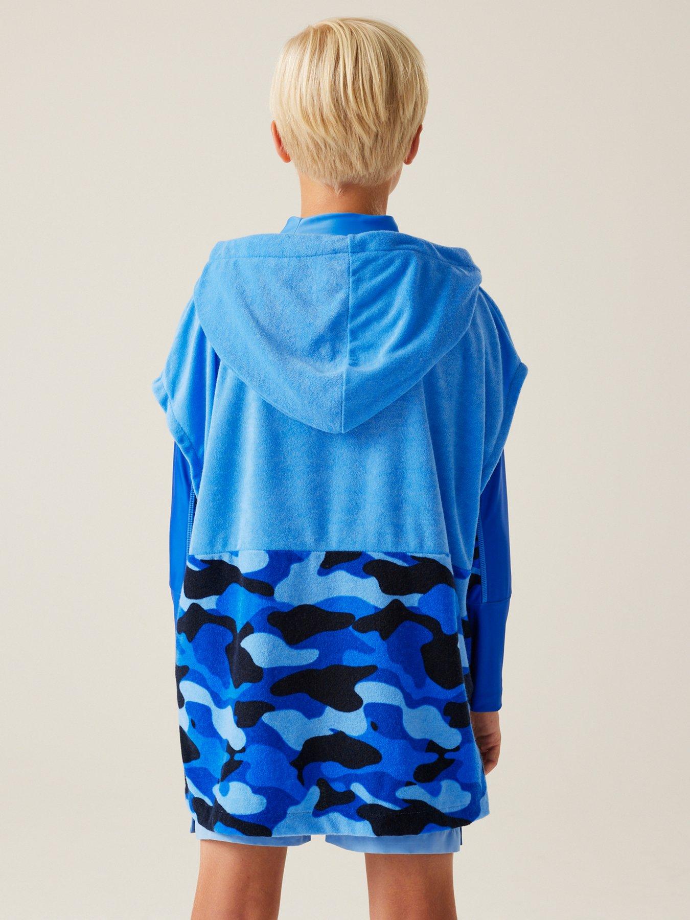  image of regatta-kids-towelling-robe--blue