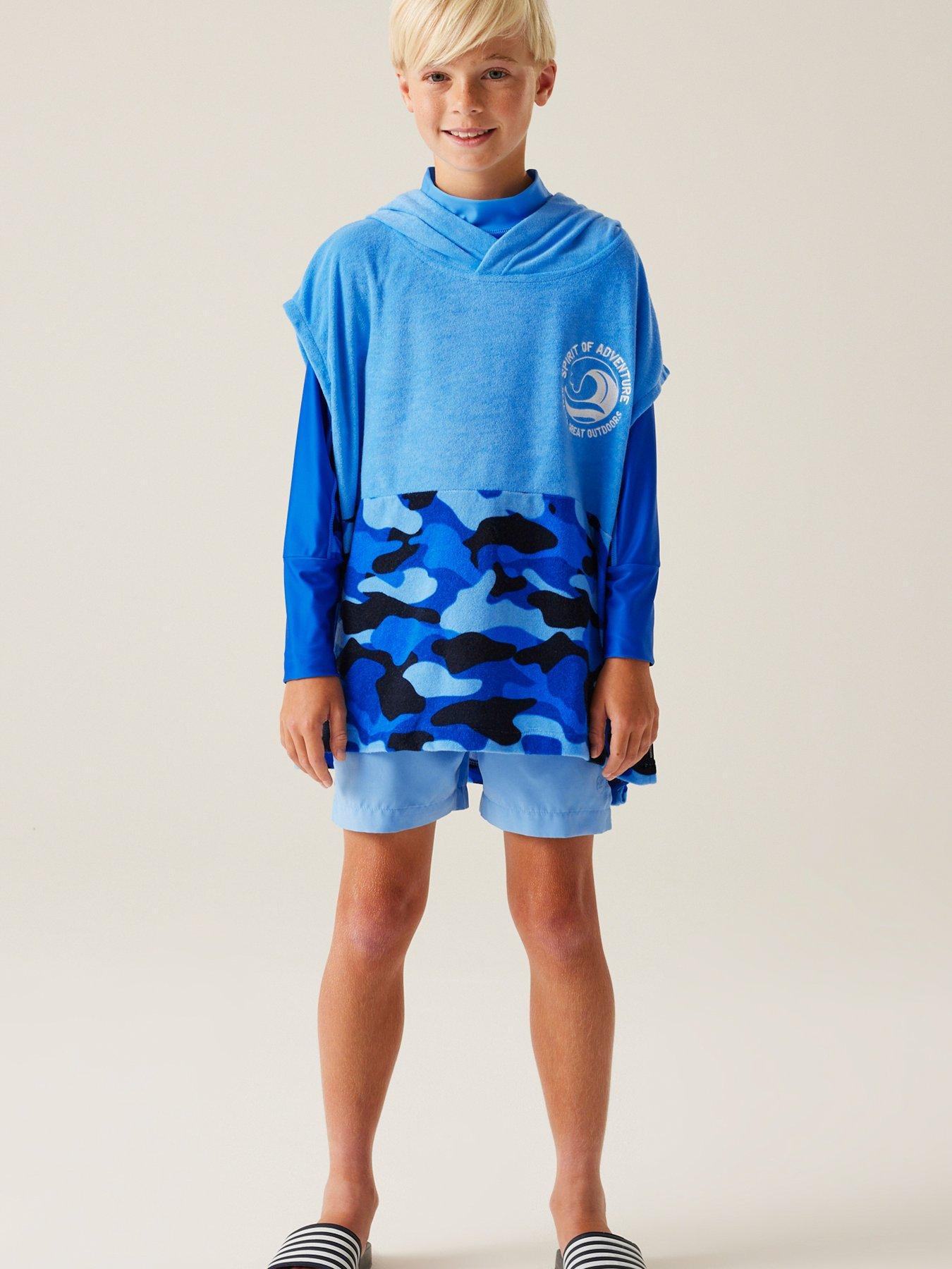  image of regatta-kids-towelling-robe--blue