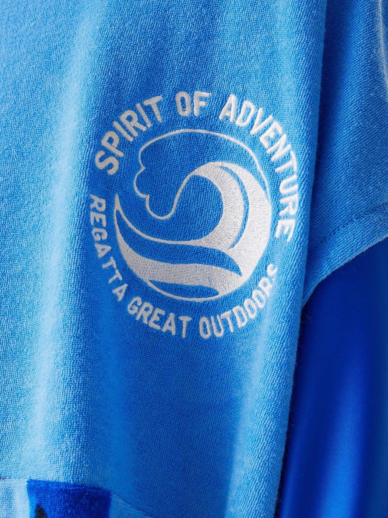 Image 4 of 7 of Regatta Kids Towelling Robe- Blue