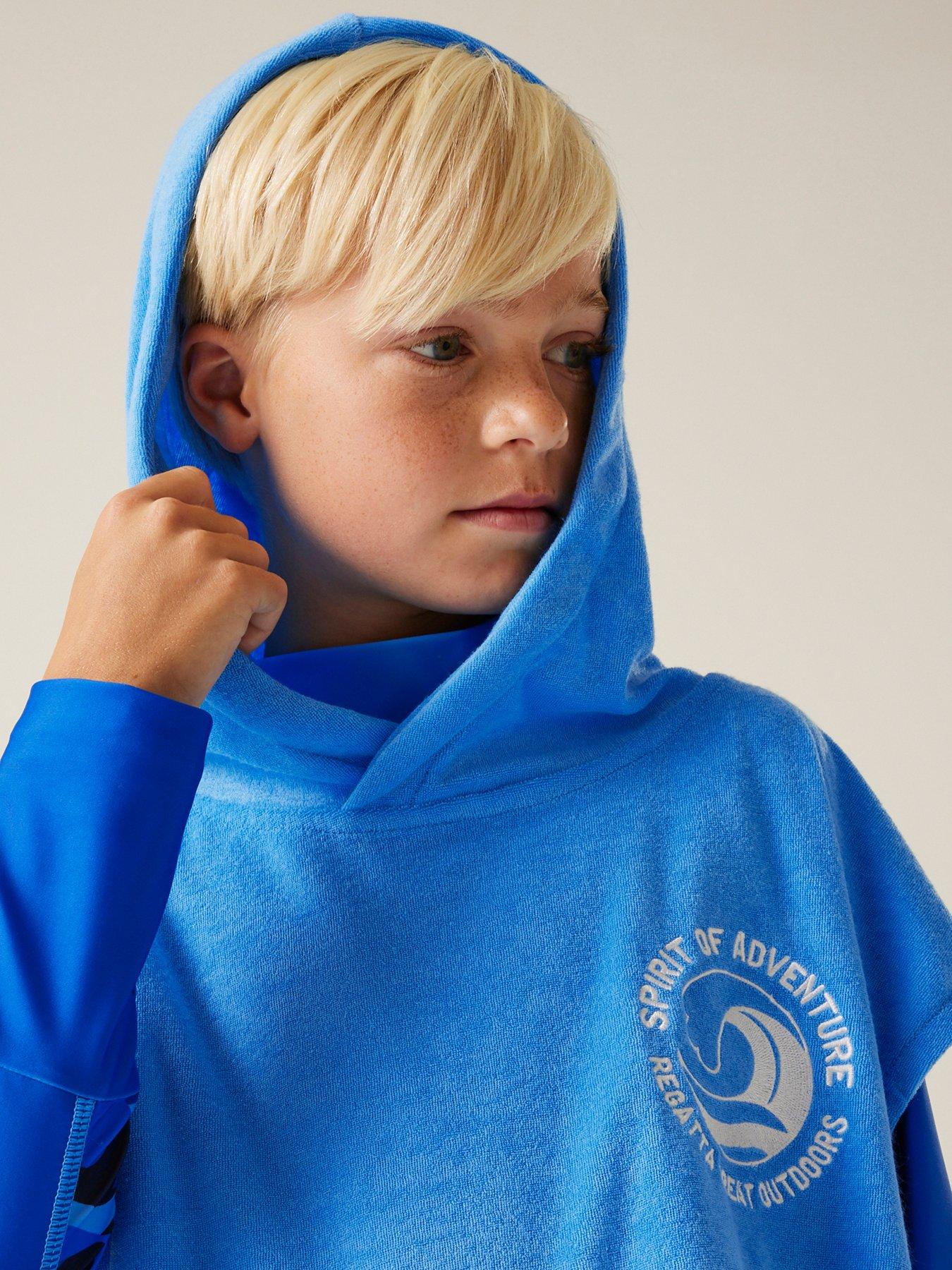  image of regatta-kids-towelling-robe--blue