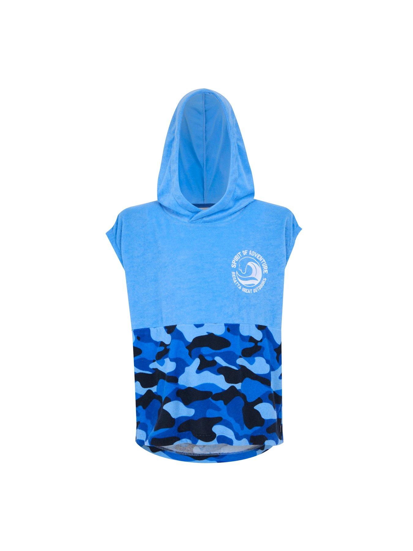 Image 6 of 7 of Regatta Kids Towelling Robe- Blue