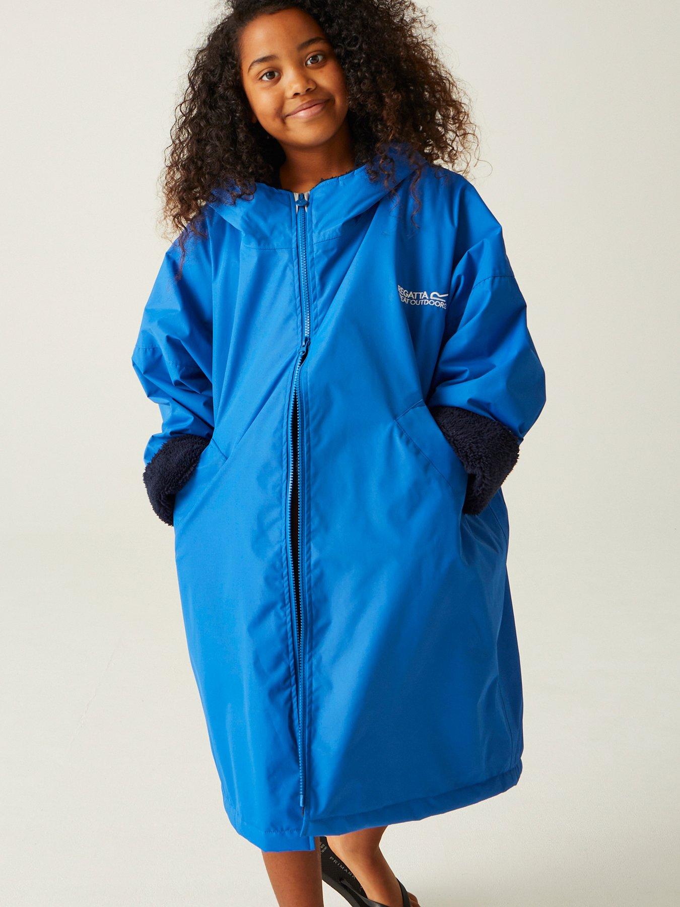 regatta-junior-kids-waterproof-changing-robe-blue